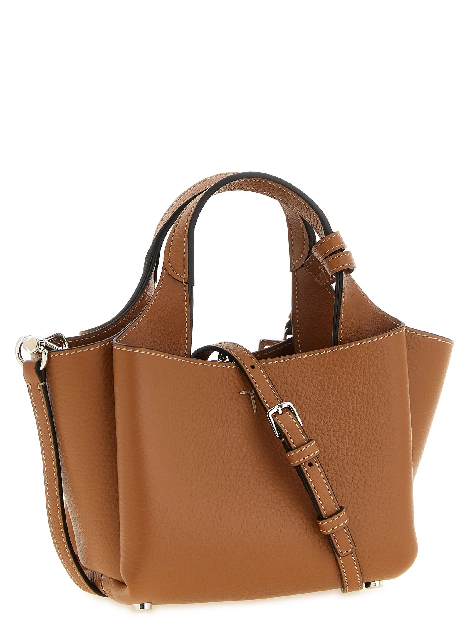Tod's Brown Calfskin Handbag Tod's