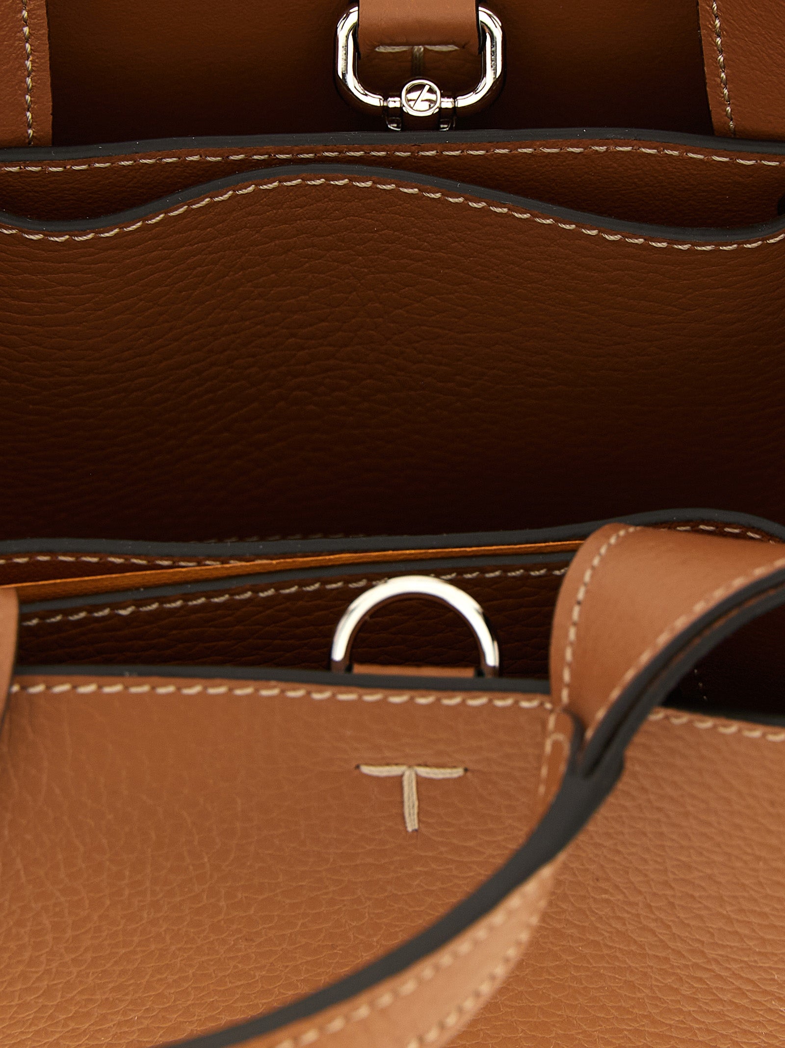 Tod's Brown Calfskin Handbag Tod's