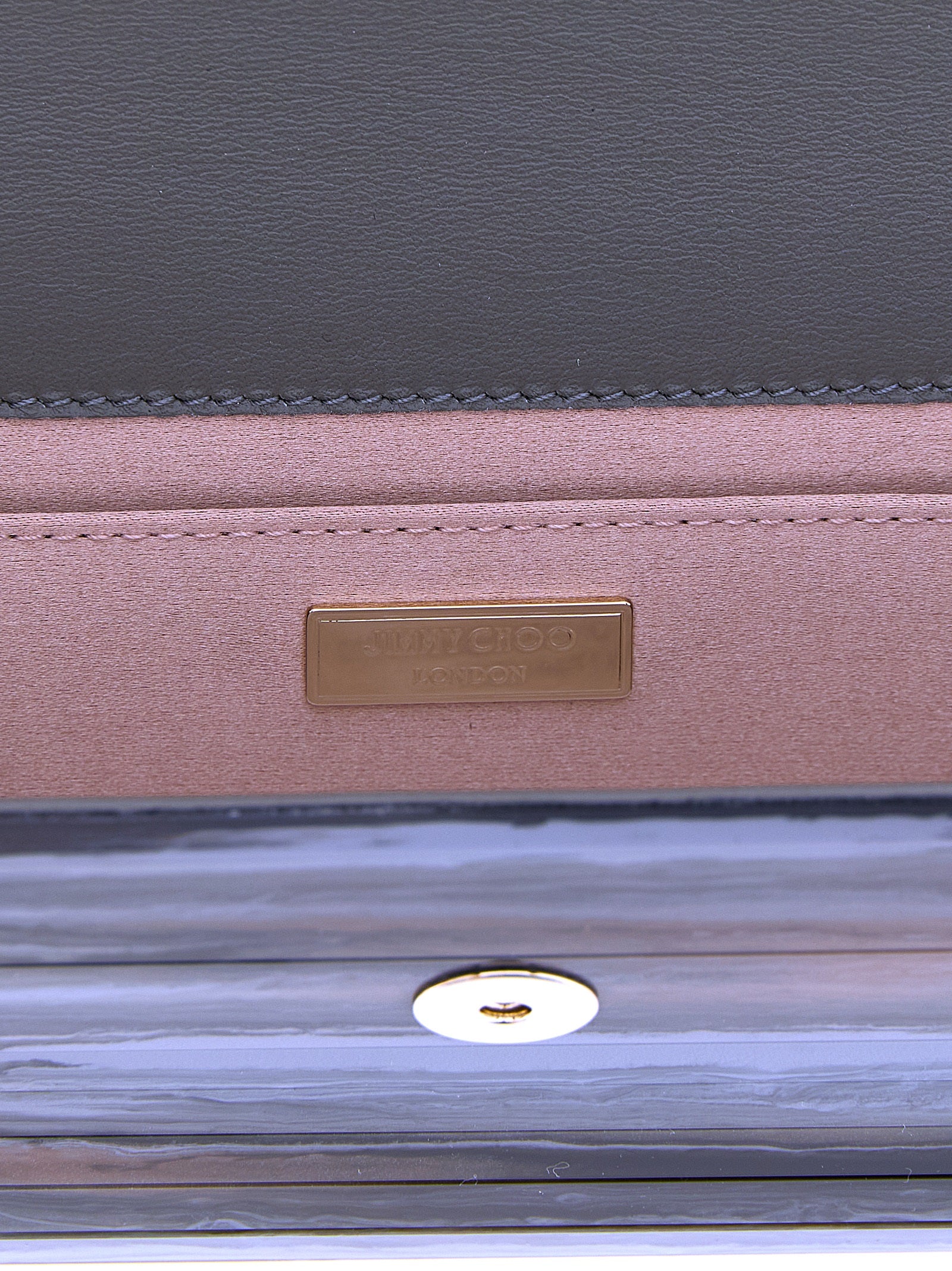 Jimmy Choo Gray Polyester Clutch Bag Jimmy Choo