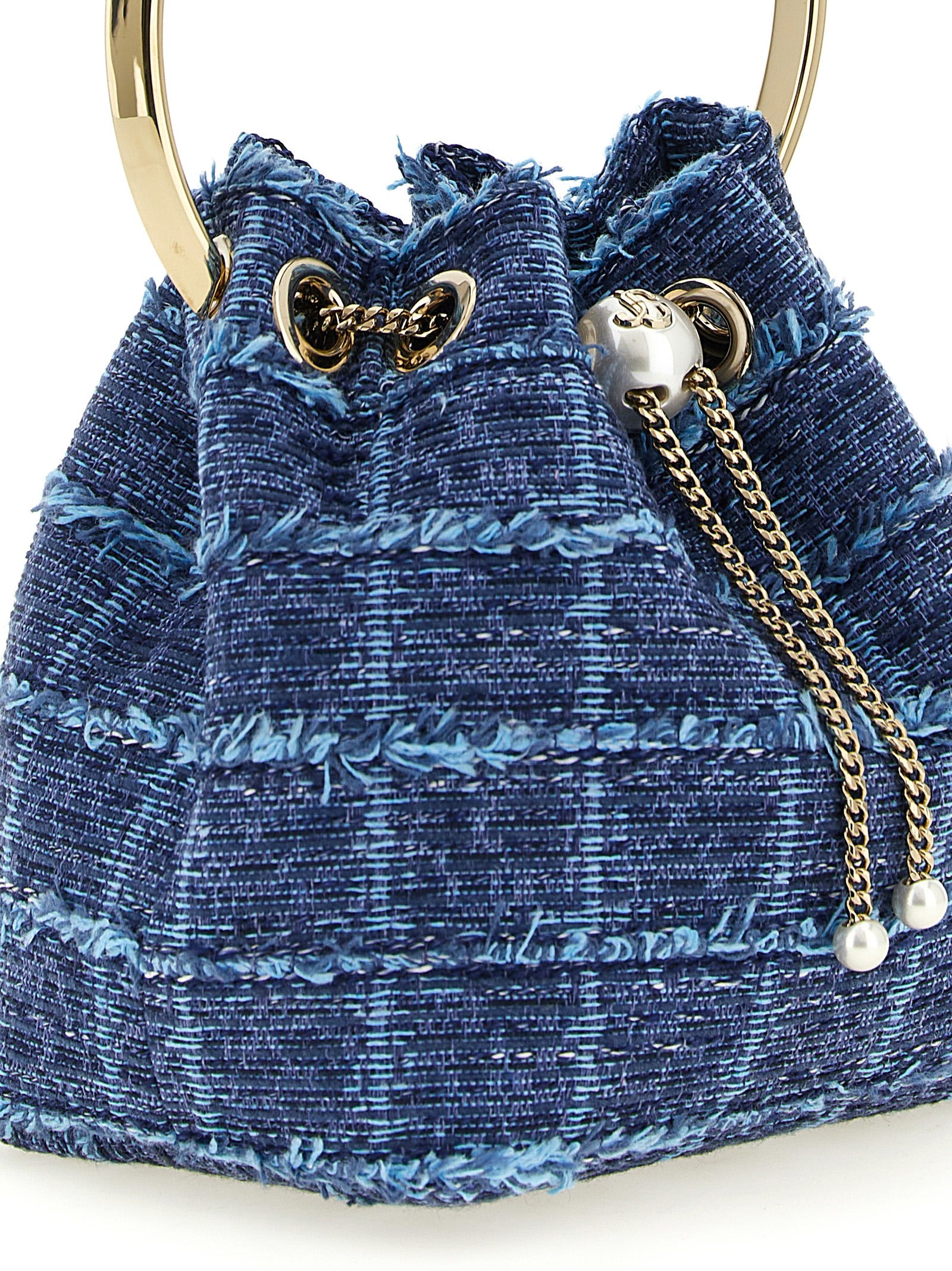 Jimmy Choo Blue Fabric Handbag Jimmy Choo