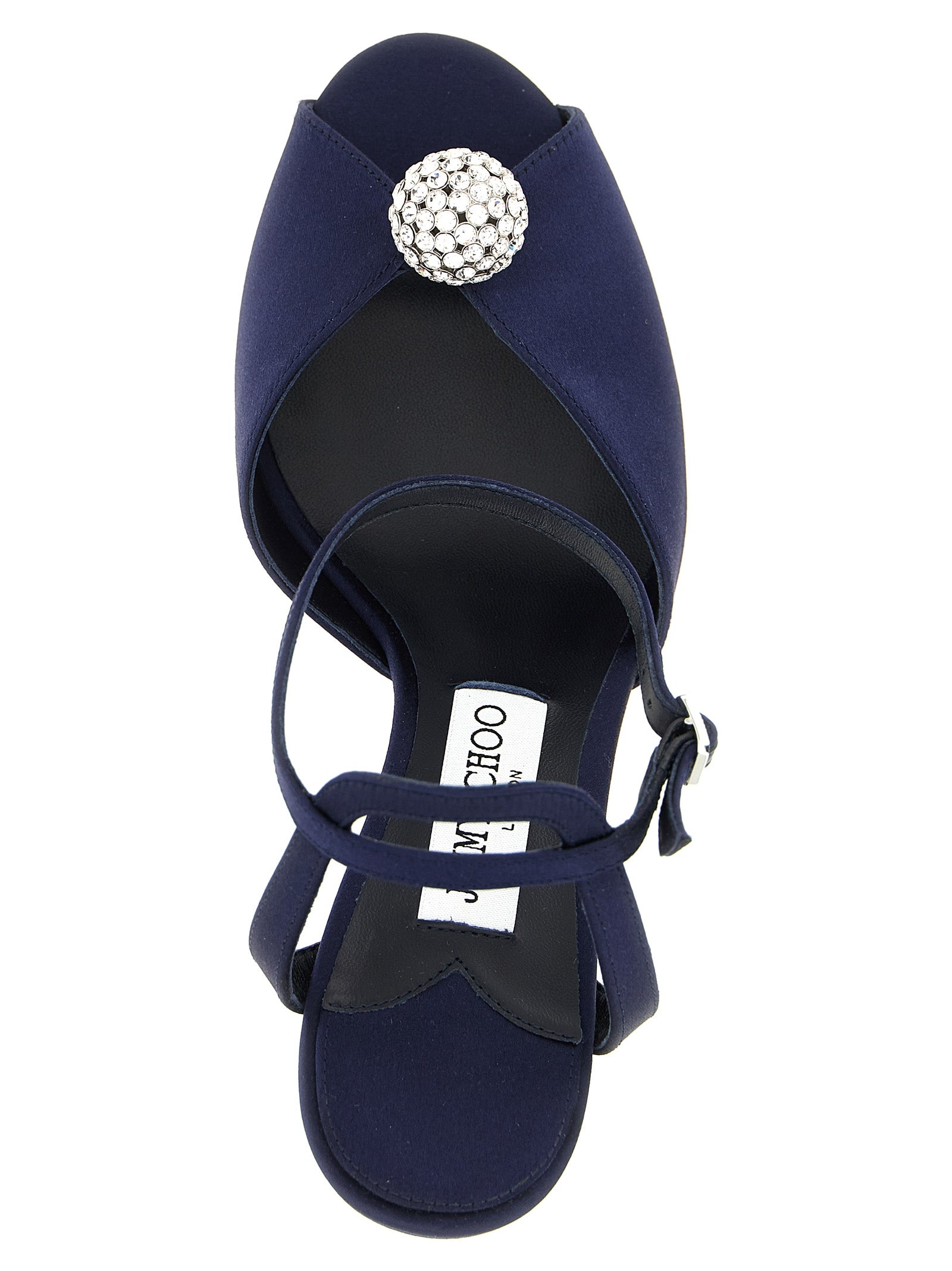 Jimmy Choo Blue Tencel Stiletto Heel Sandals Jimmy Choo