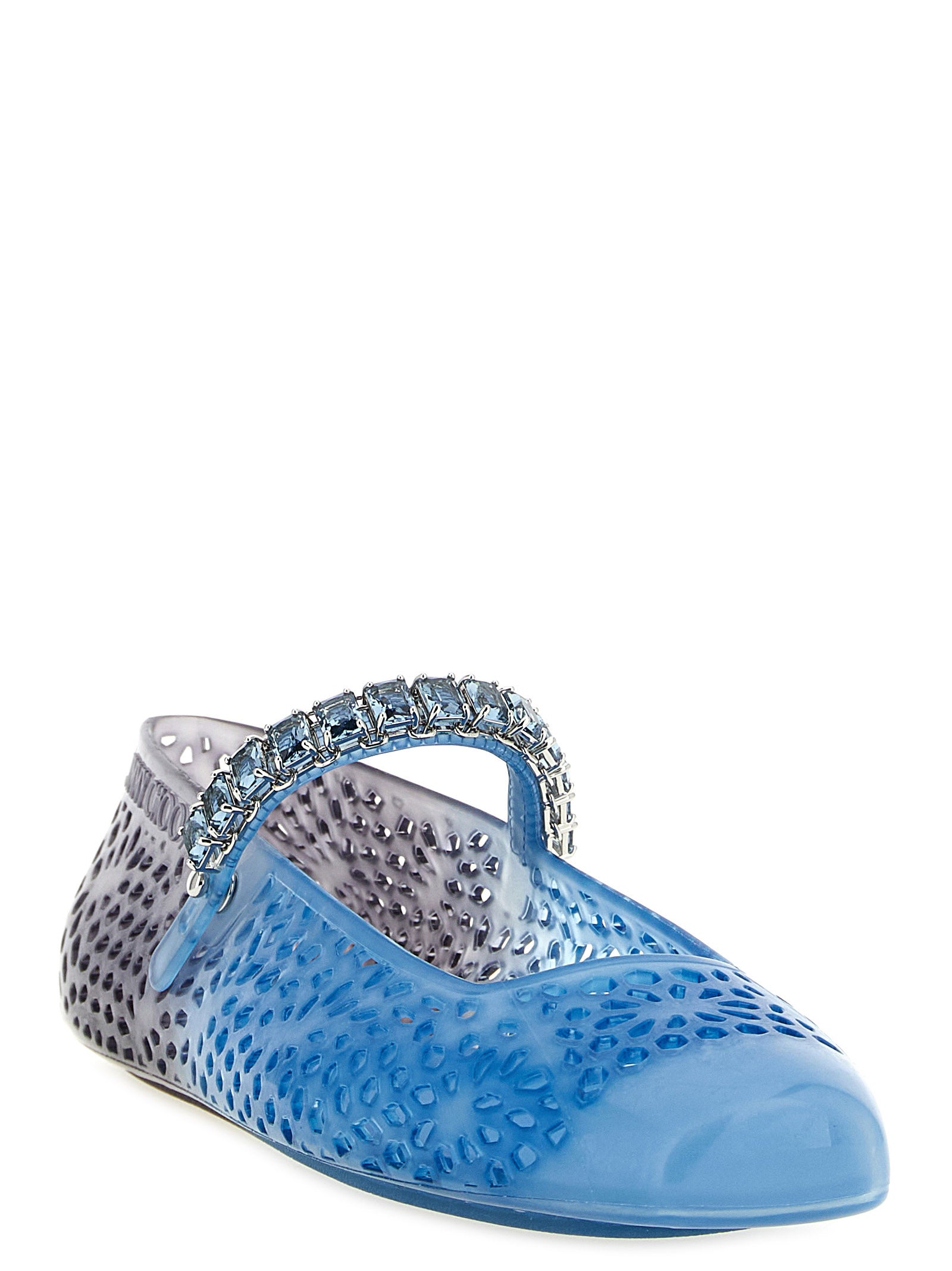 Jimmy Choo Blue Plastic Ballet Flats Jimmy Choo