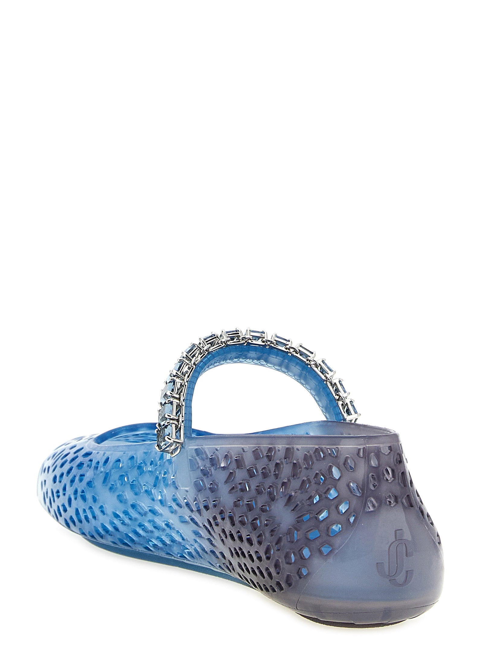 Jimmy Choo Blue Plastic Ballet Flats Jimmy Choo