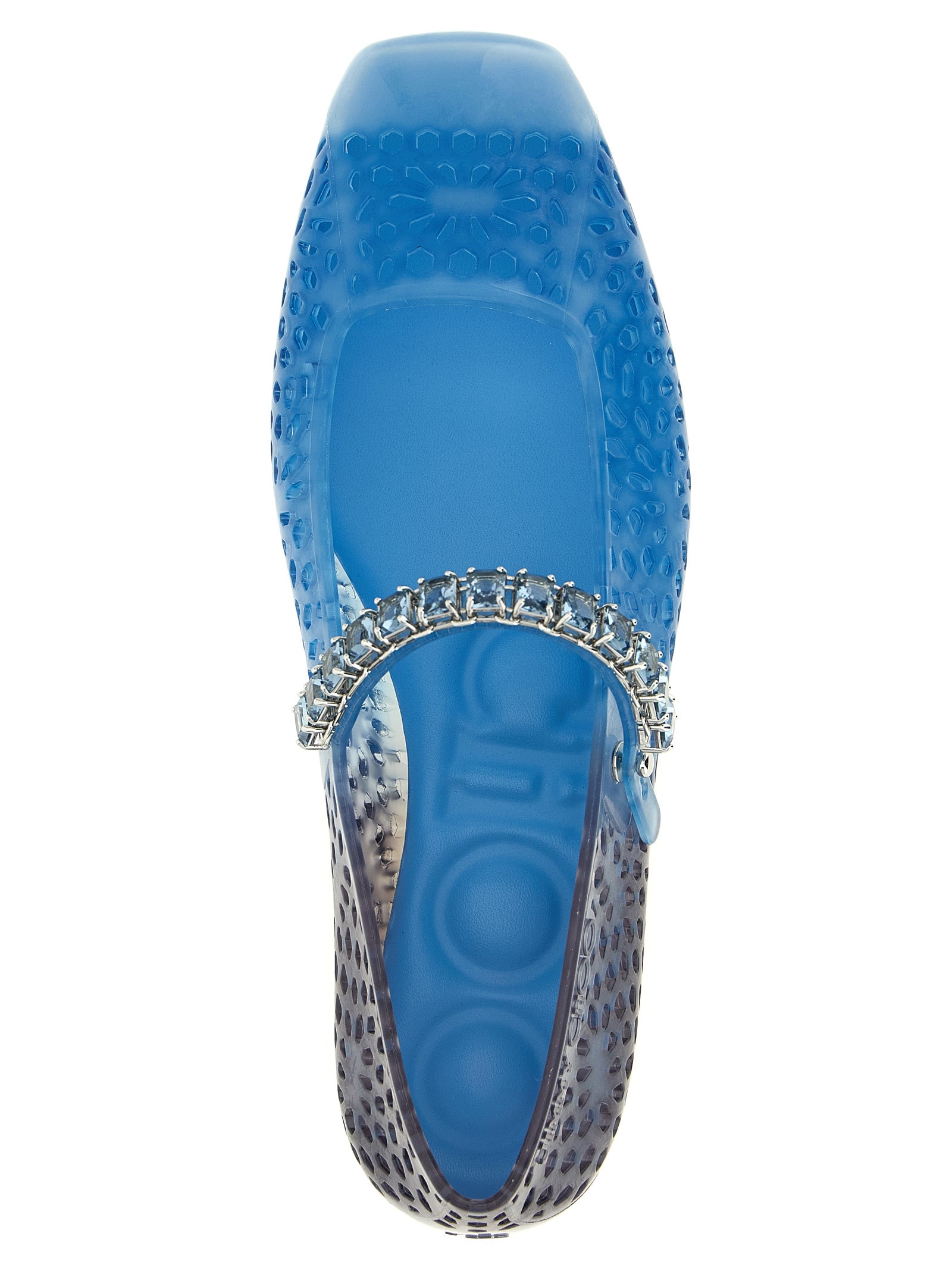 Jimmy Choo Blue Plastic Ballet Flats Jimmy Choo