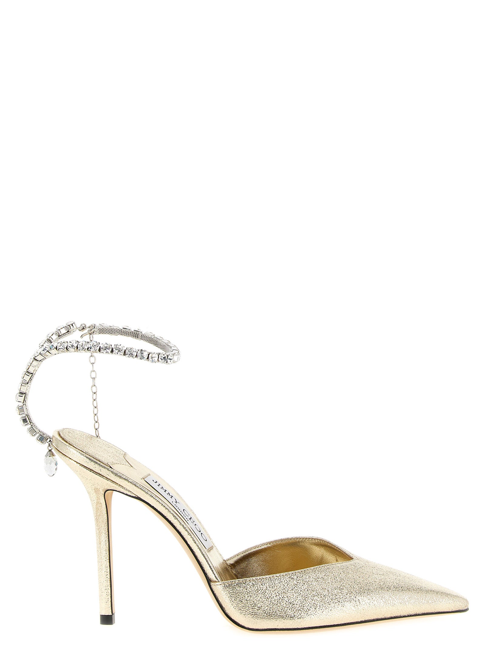 Jimmy Choo Gold Tencel High Heel Pumps Jimmy Choo