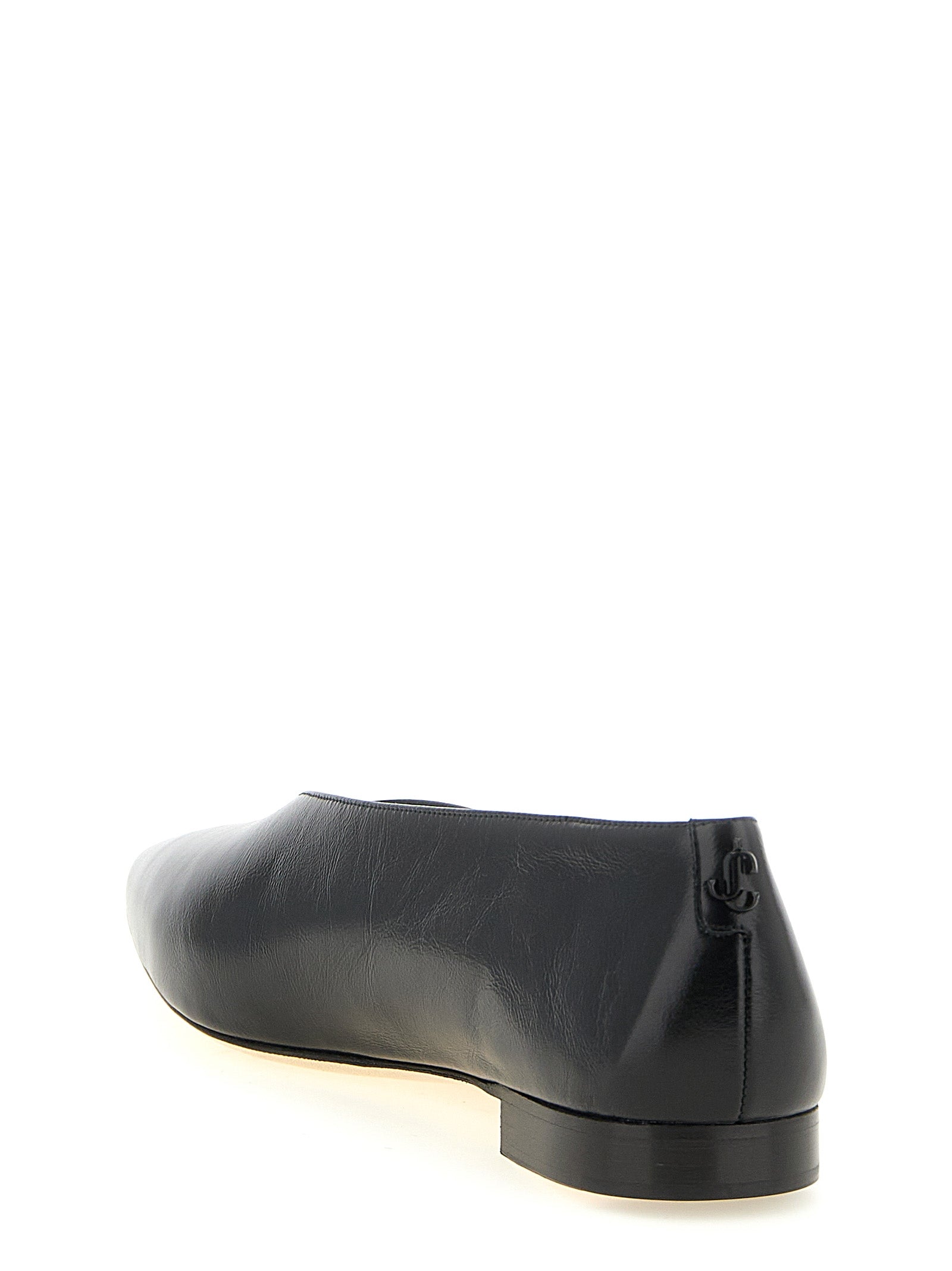 Jimmy Choo Black Leather Ballet Flats Jimmy Choo