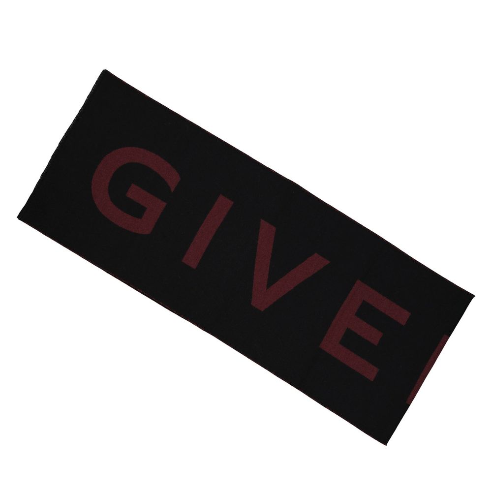 Givenchy Black Virgin Wool Scarf Givenchy