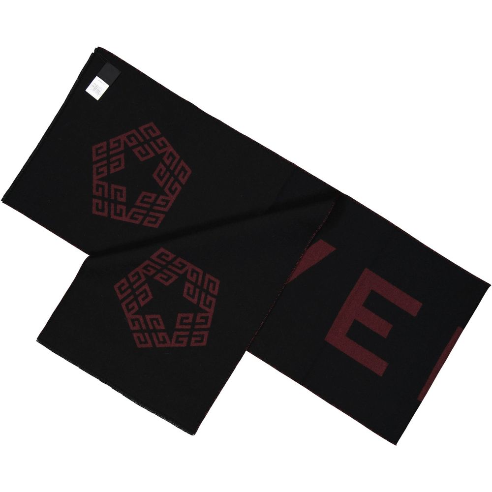 Givenchy Black Virgin Wool Scarf Givenchy