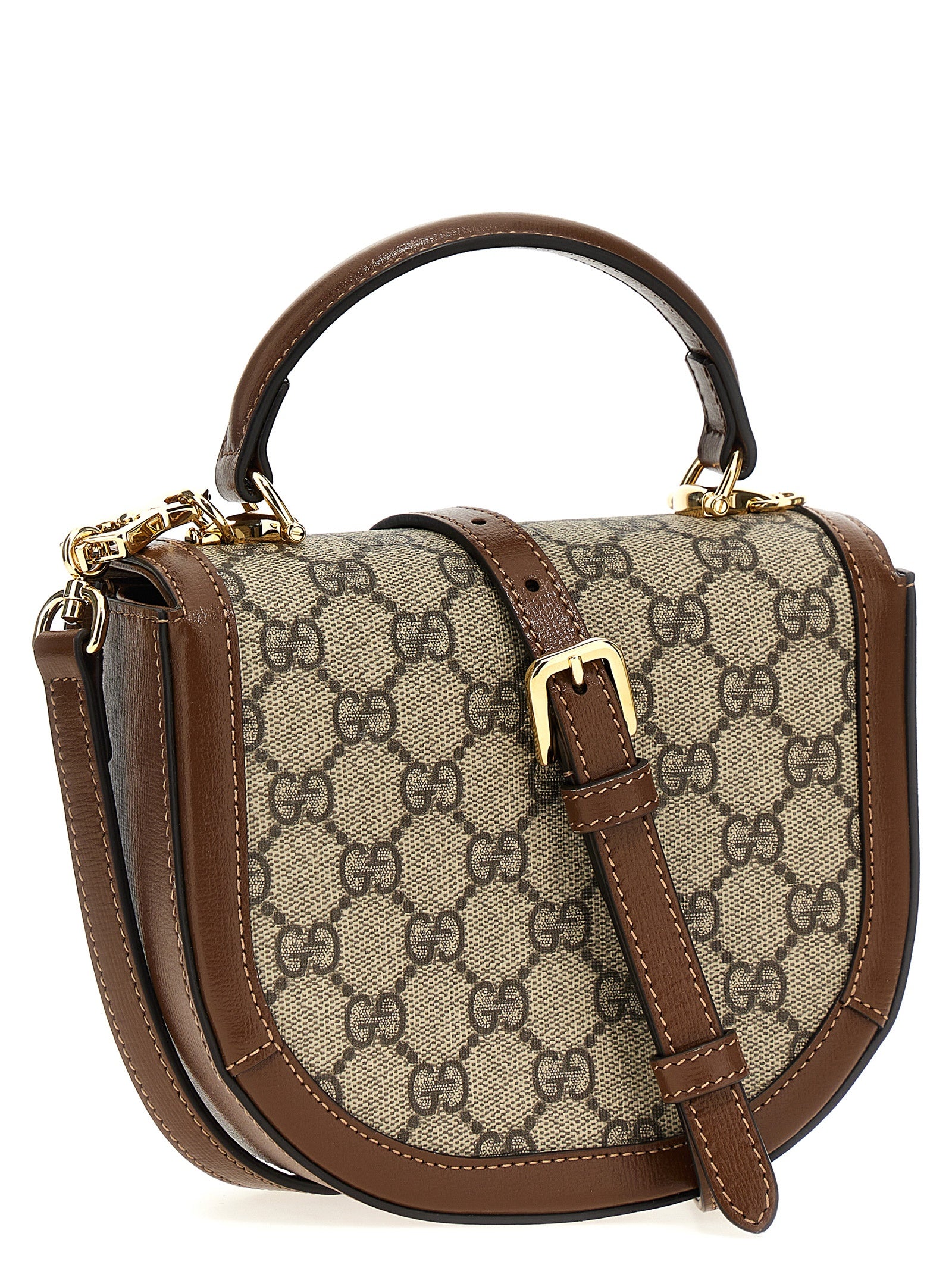 Gucci Brown Polyethylene Handbag Gucci