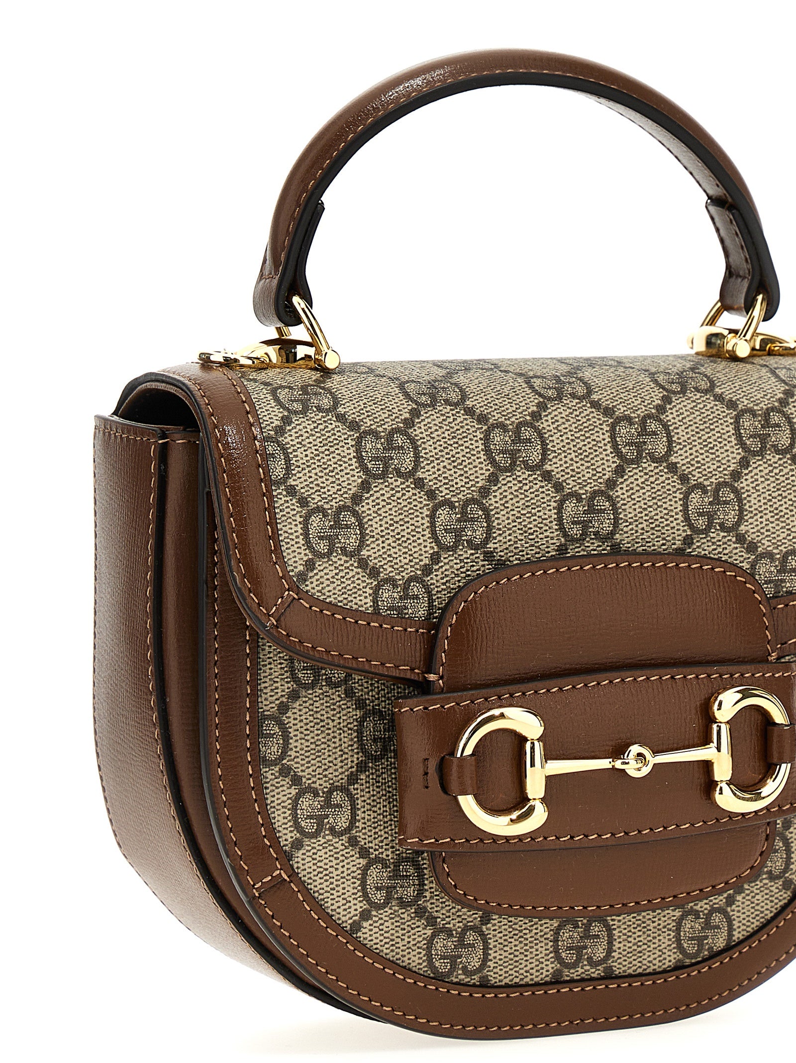 Gucci Brown Polyethylene Handbag Gucci