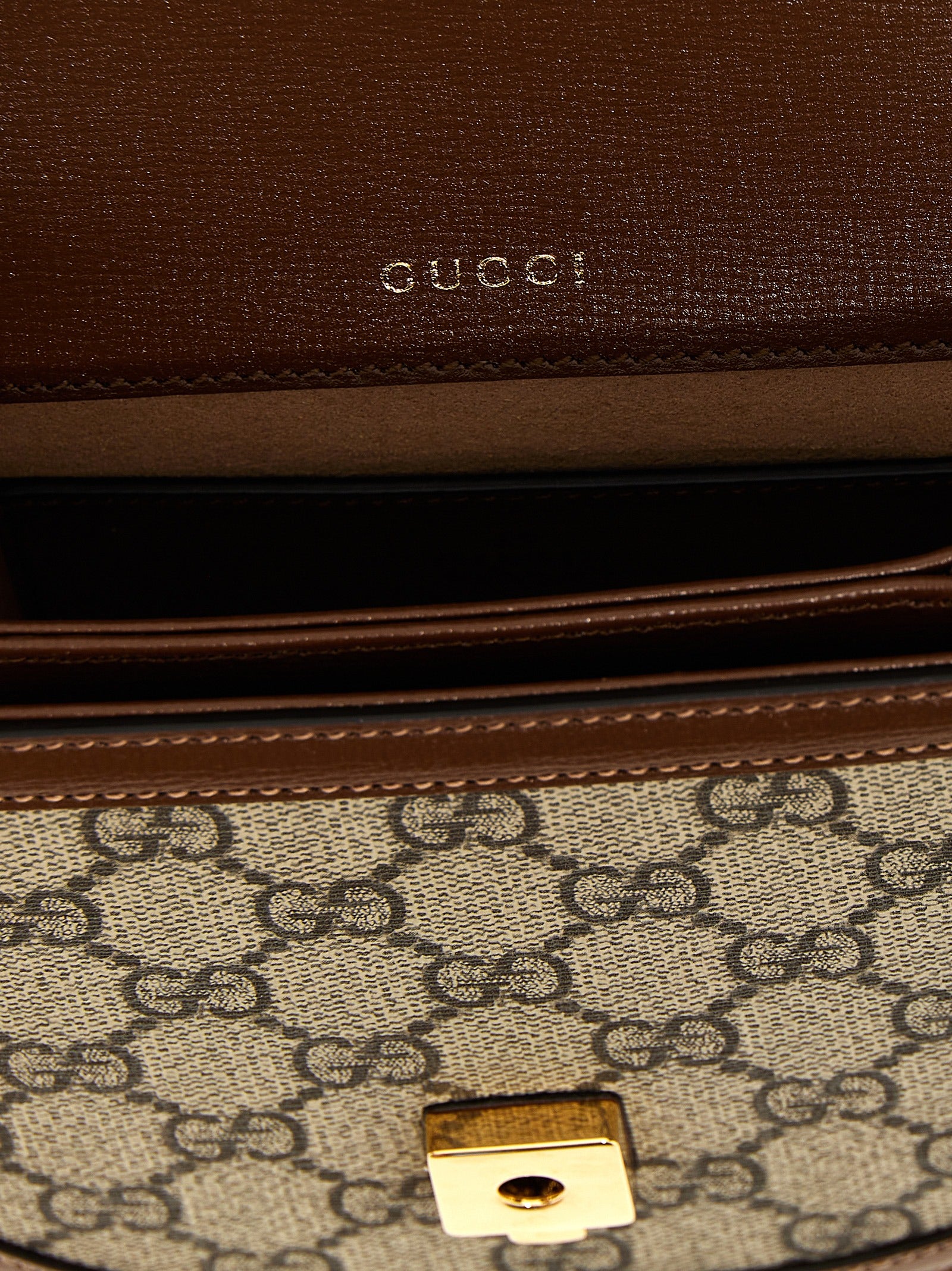 Gucci Brown Polyethylene Handbag Gucci