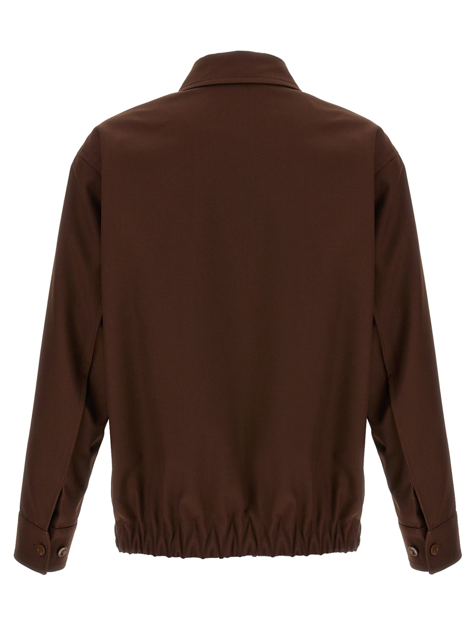 Gucci Brown Wool Full-Length Jacket Gucci