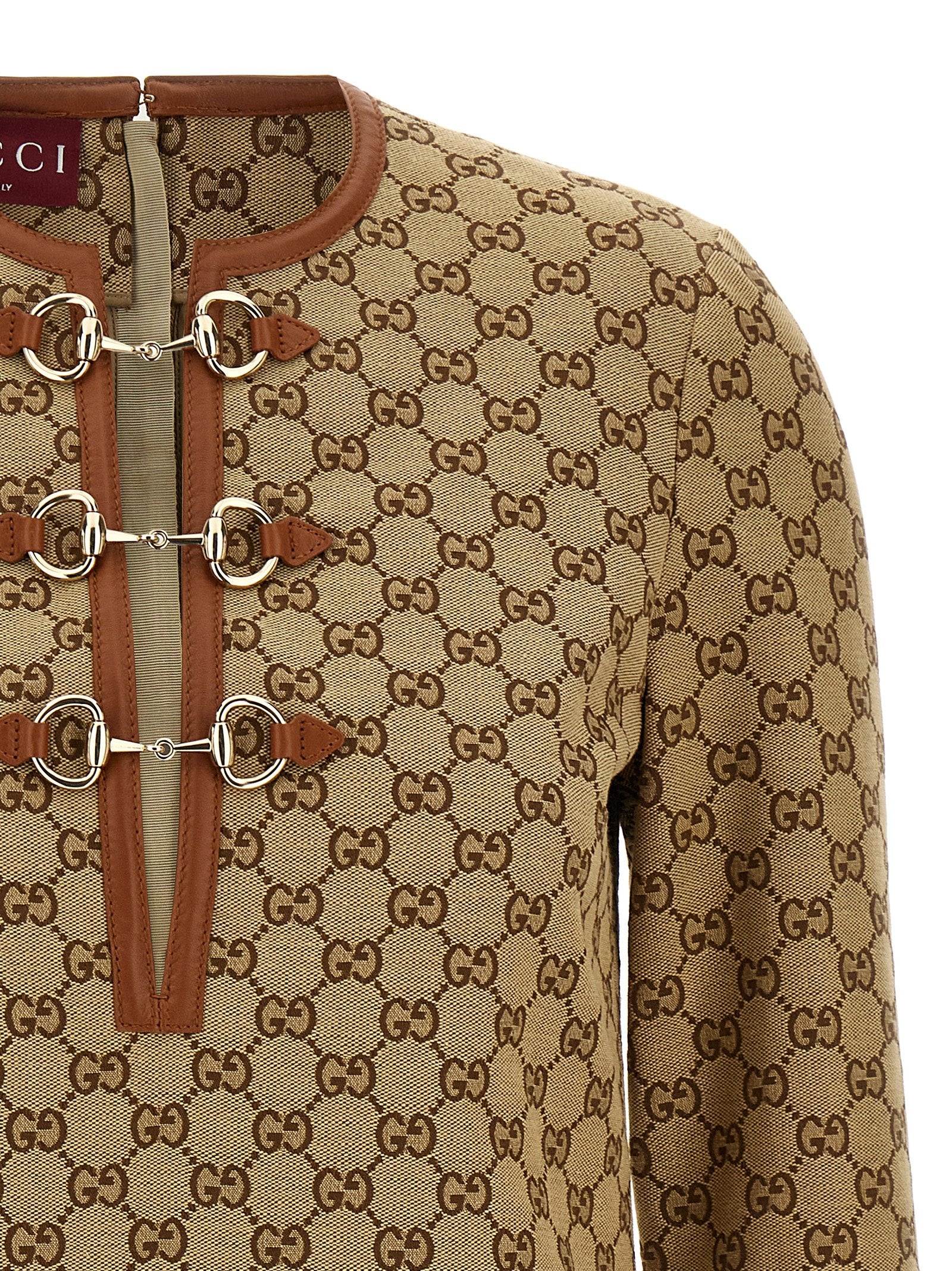 Gucci Beige Cotton Short Dress Gucci