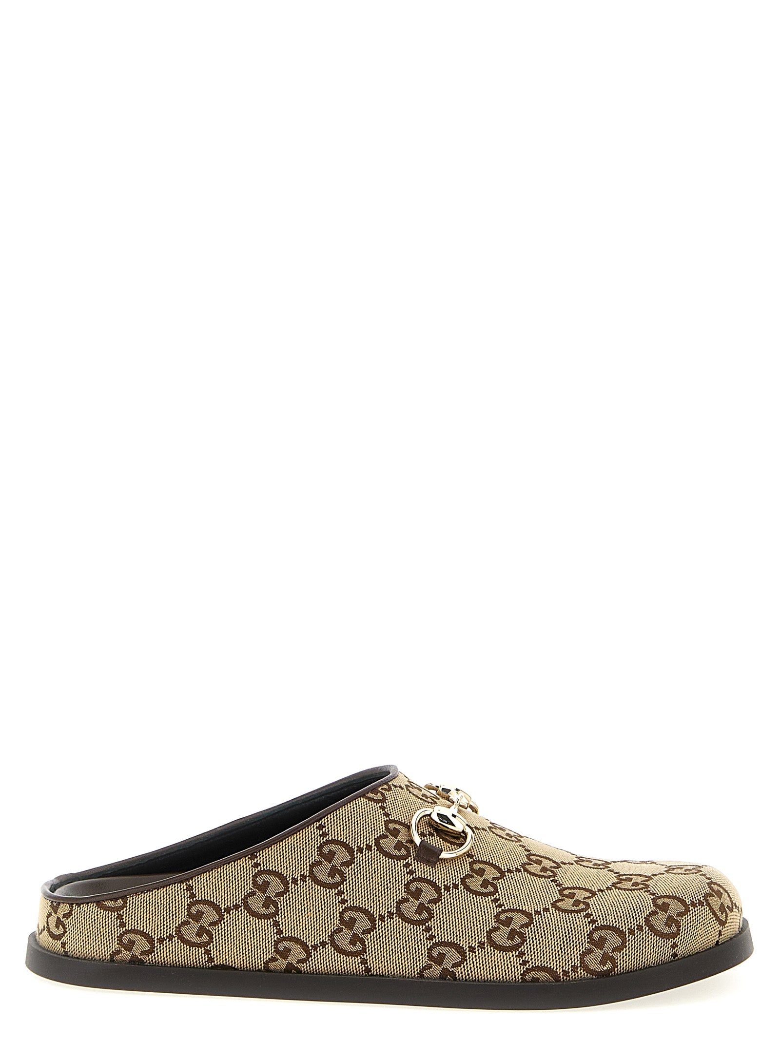 Gucci Beige Cotton Mules Gucci