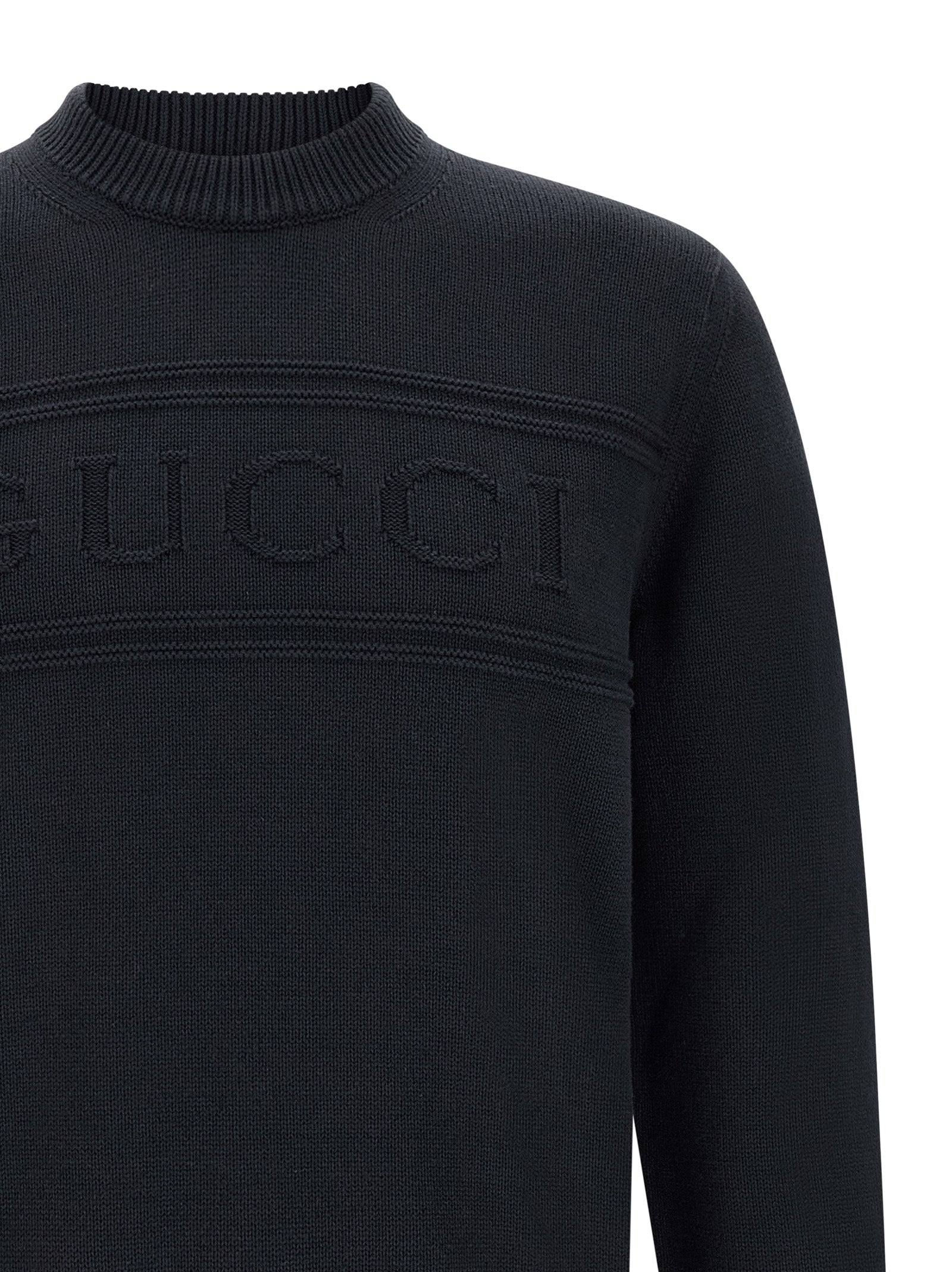 Gucci Blue Cotton Cardigan Gucci