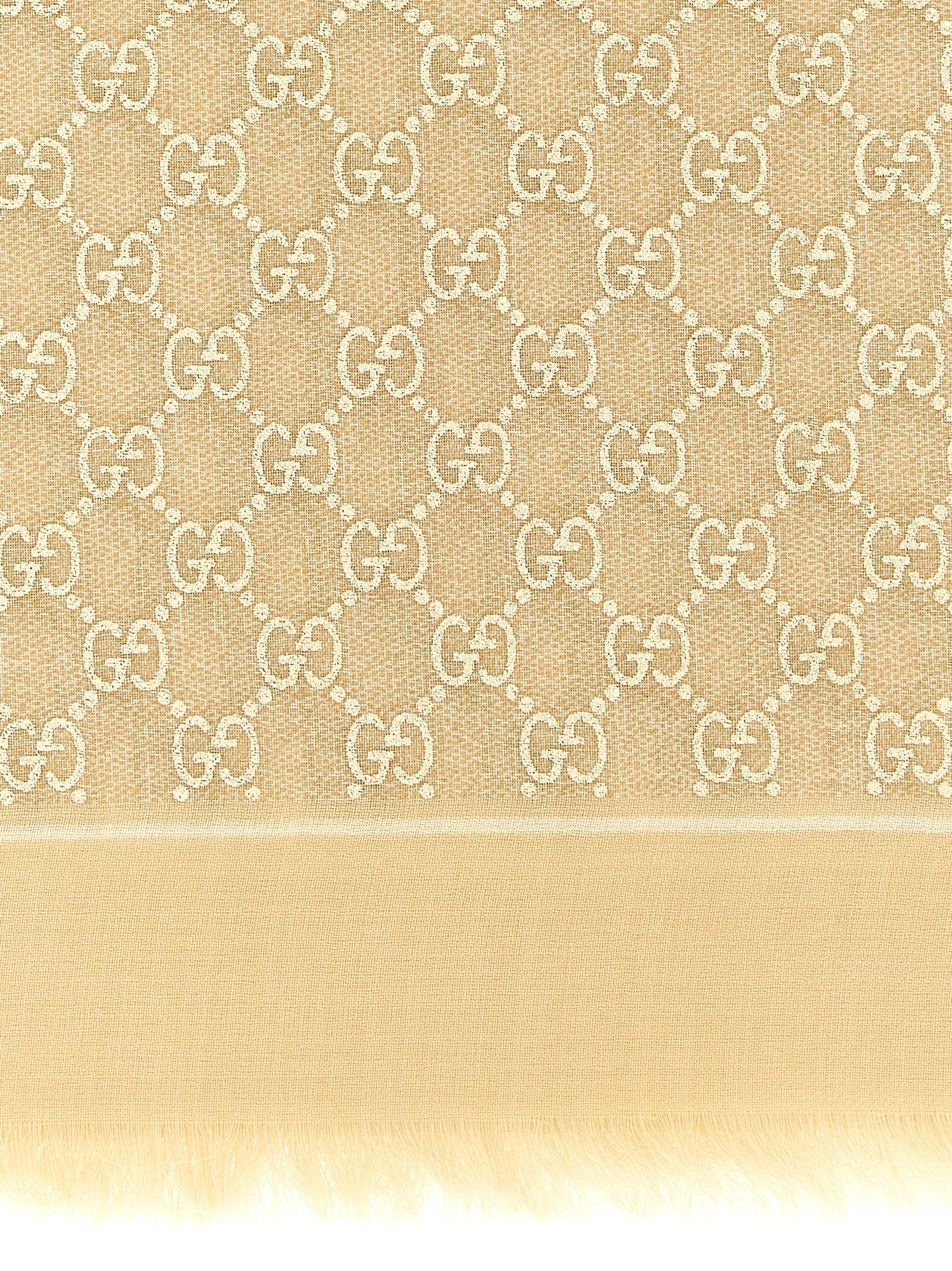 Gucci Beige Wool Scarf Gucci