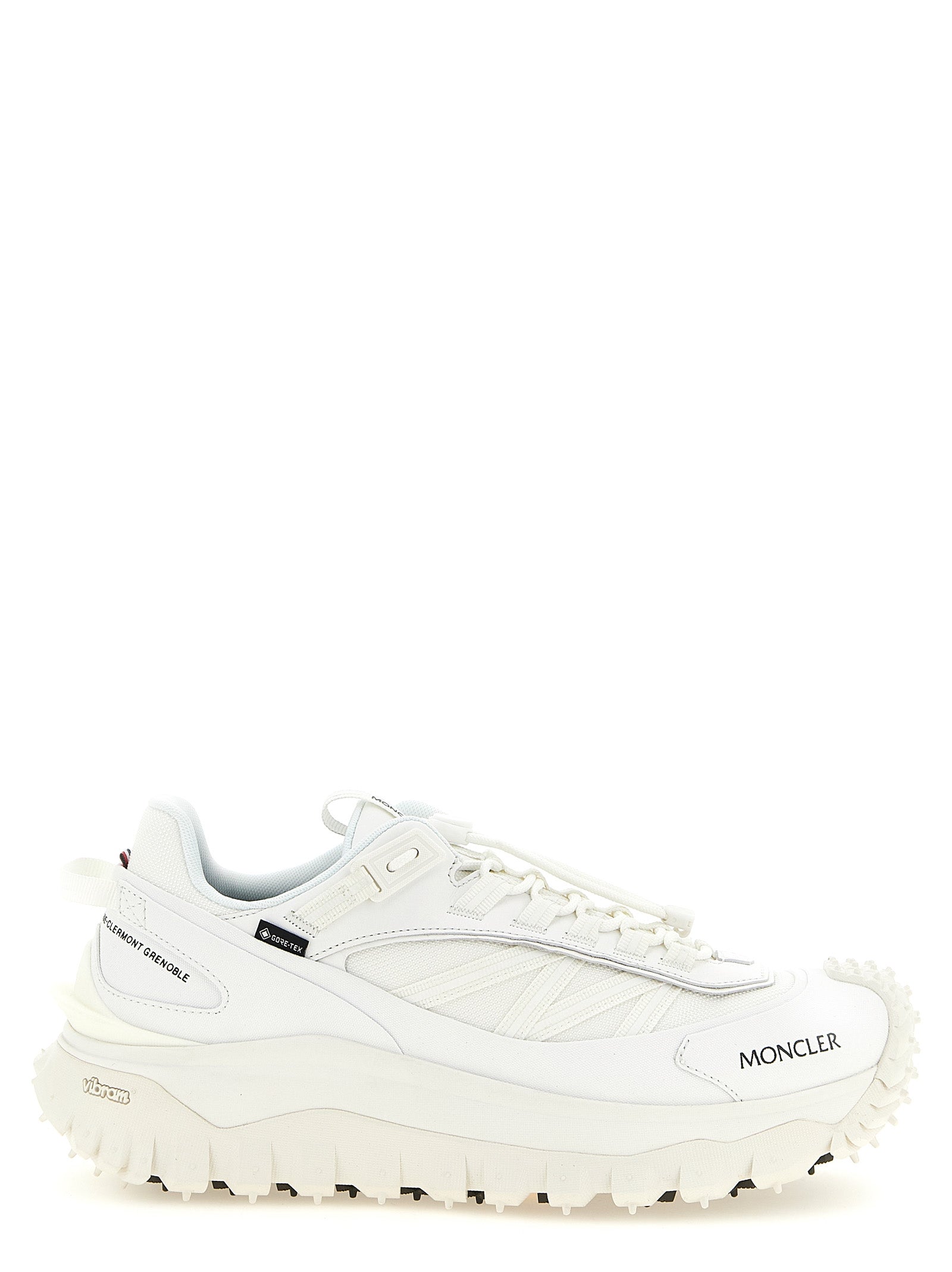 Moncler White Leather Athletic Sneakers Moncler