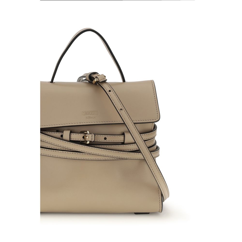 Moschino Beige Goatskin Shoulder Bag Moschino