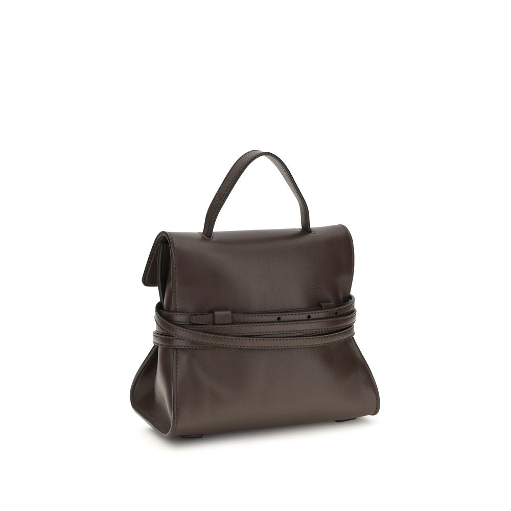 Moschino Brown Goatskin Shoulder Bag Moschino