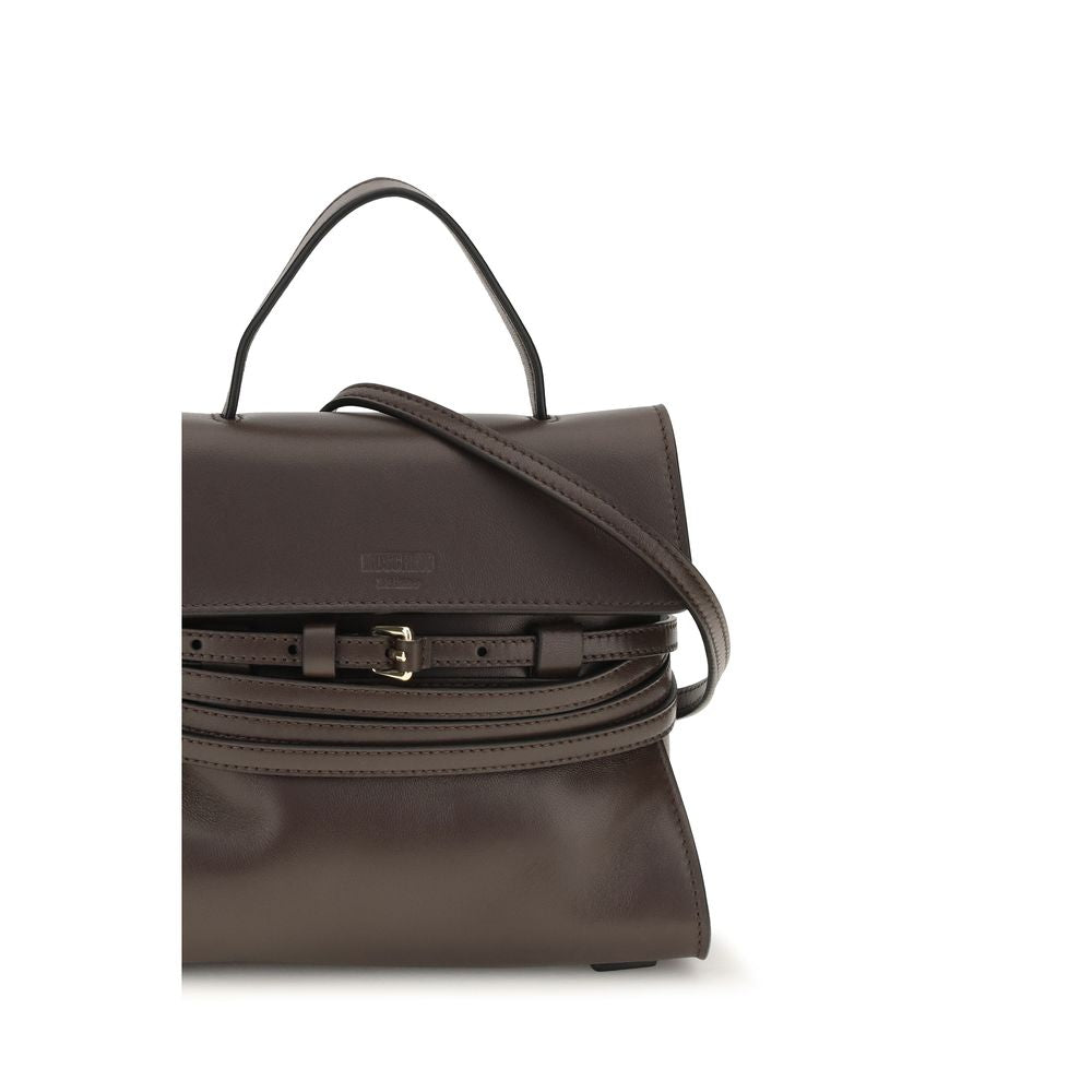 Moschino Brown Goatskin Shoulder Bag Moschino