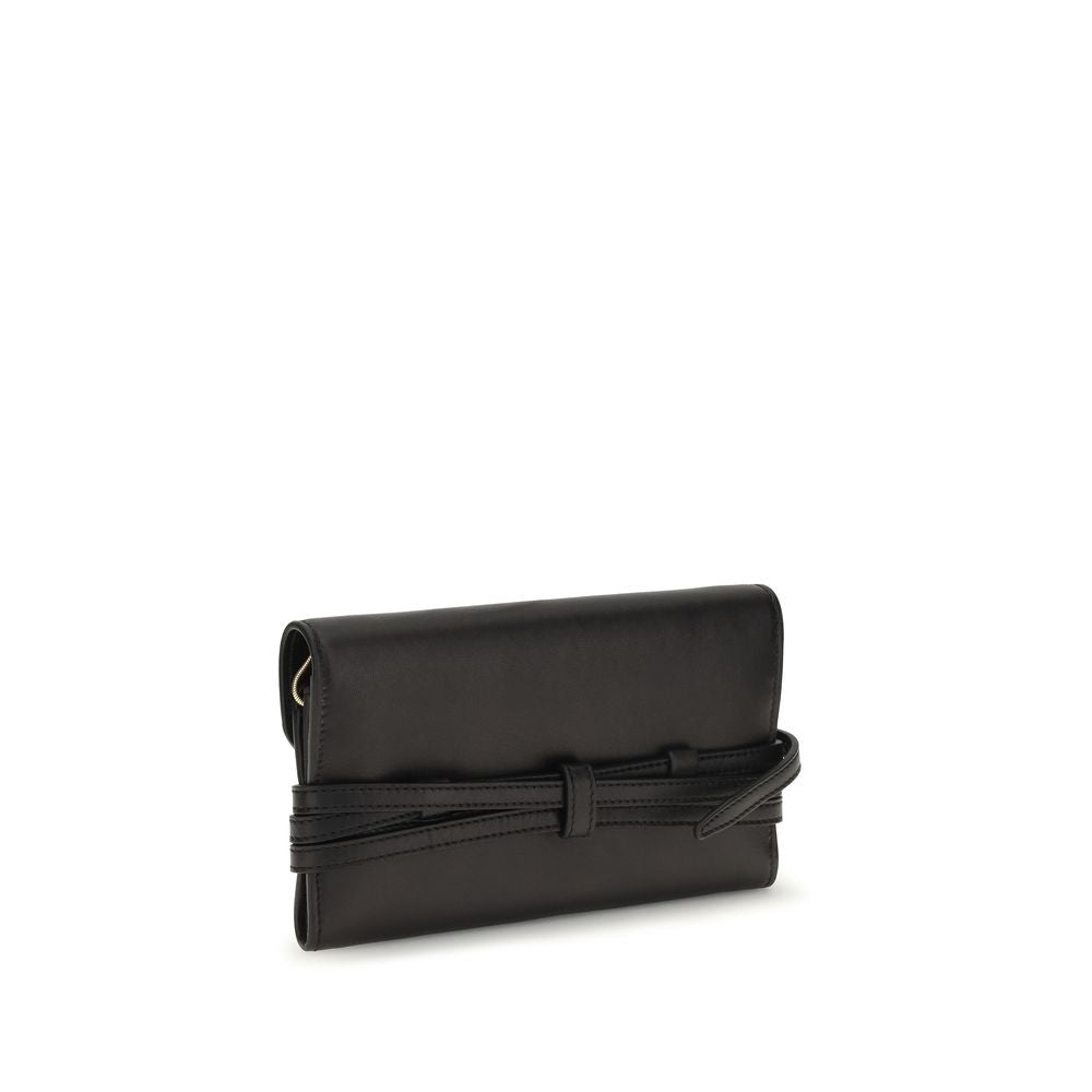Moschino Black Goatskin Shoulder Bag Moschino
