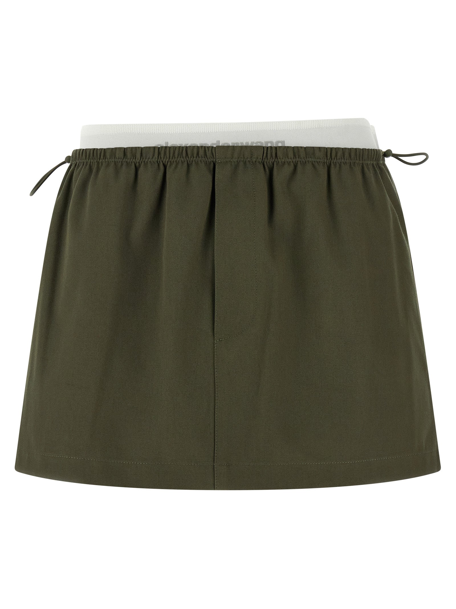 Alexander Wang Bicolor Cotton Long Skirt Alexander Wang