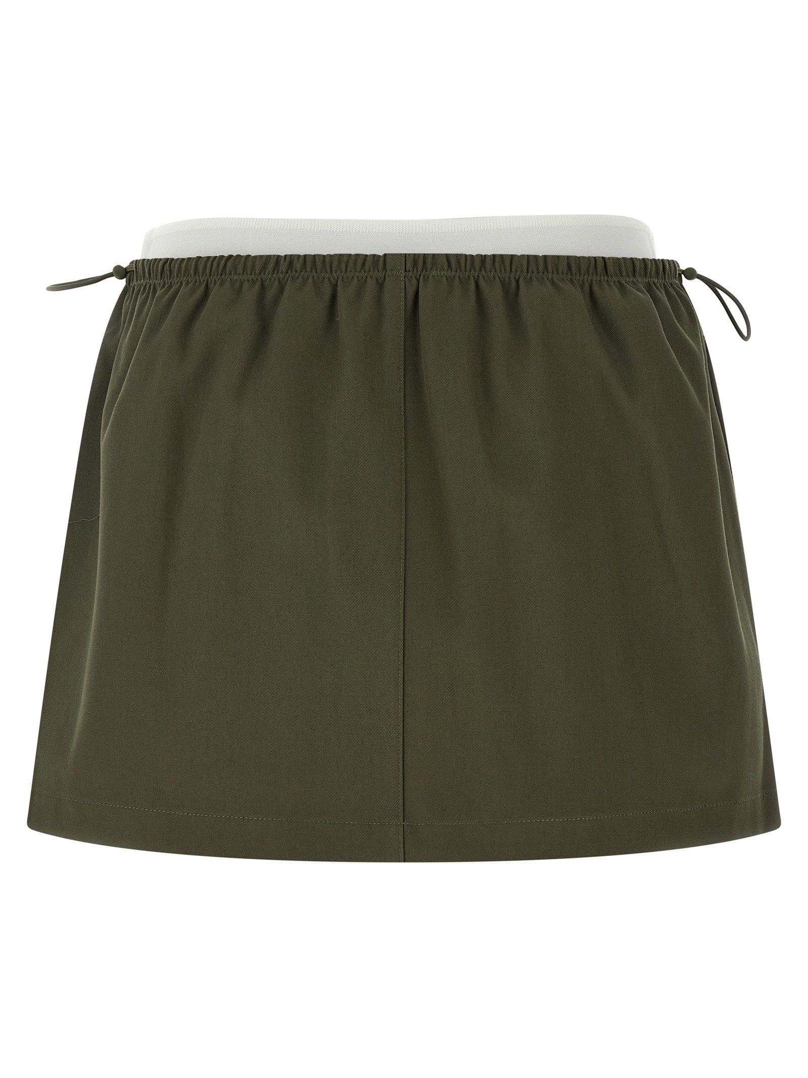 Alexander Wang Bicolor Cotton Long Skirt Alexander Wang