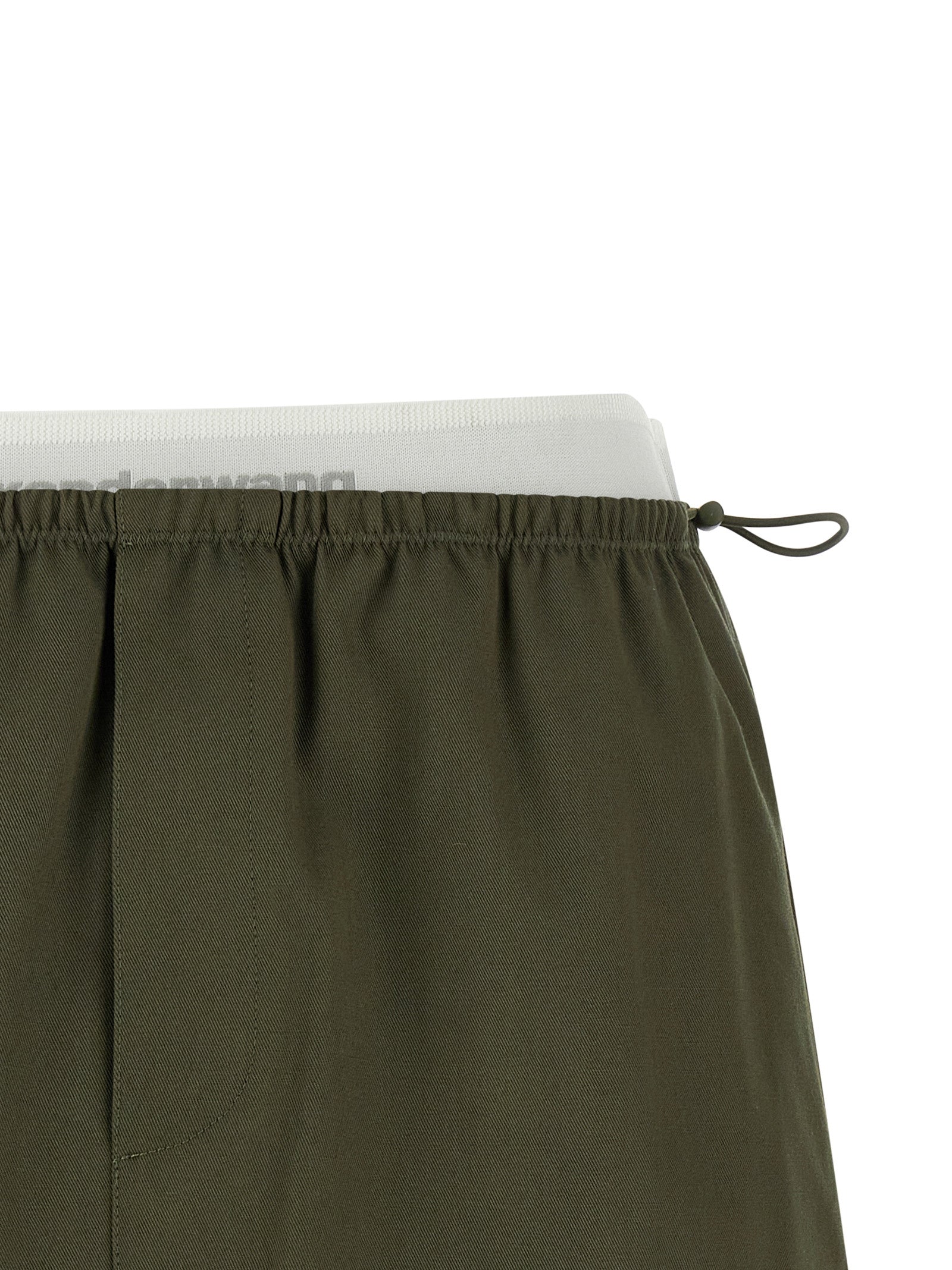 Alexander Wang Bicolor Cotton Long Skirt Alexander Wang