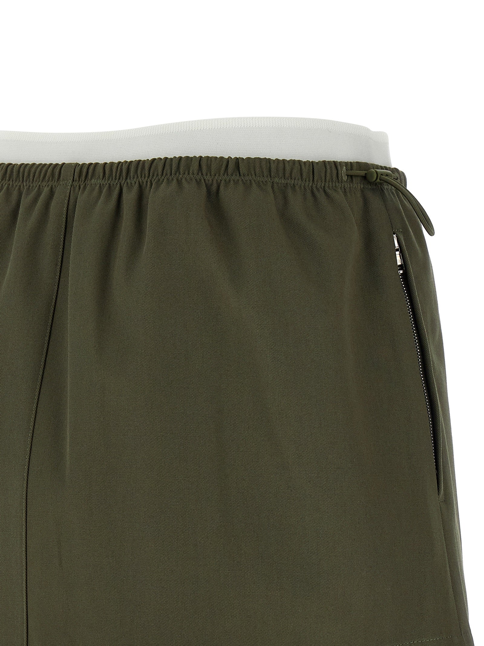 Alexander Wang Bicolor Cotton Long Skirt Alexander Wang