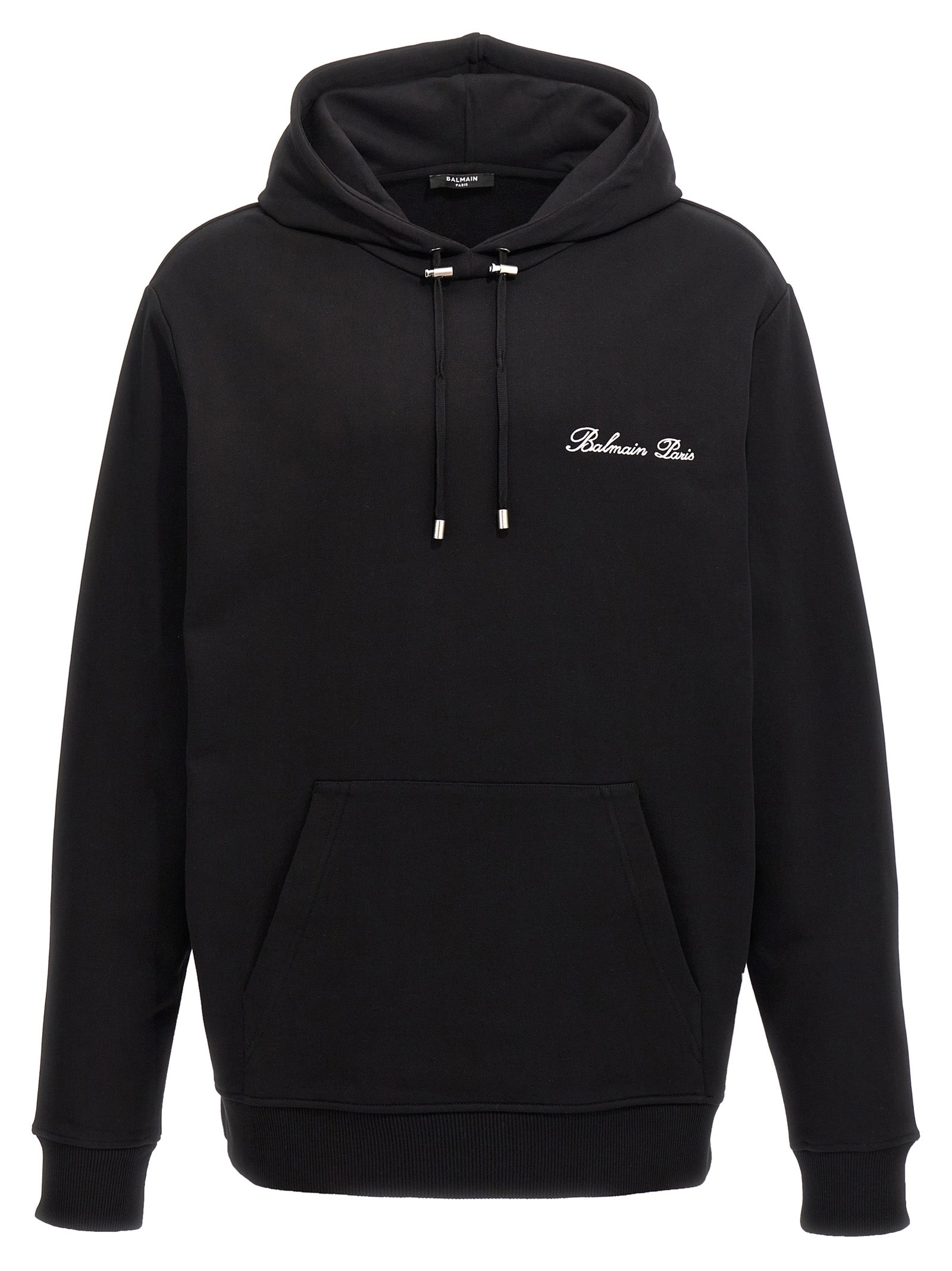 Balmain Black Cotton Sweatshirt Balmain