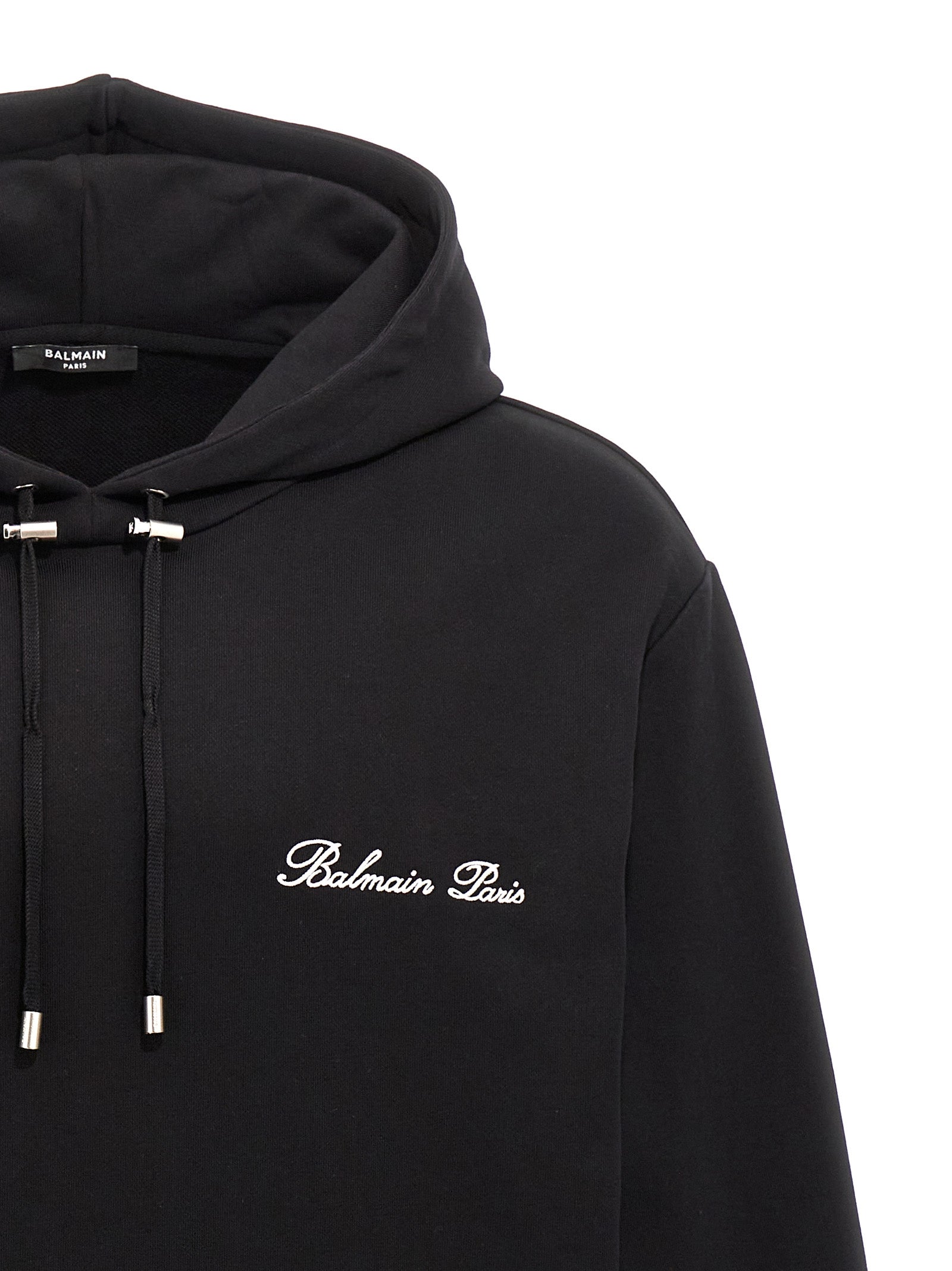 Balmain Black Cotton Sweatshirt Balmain