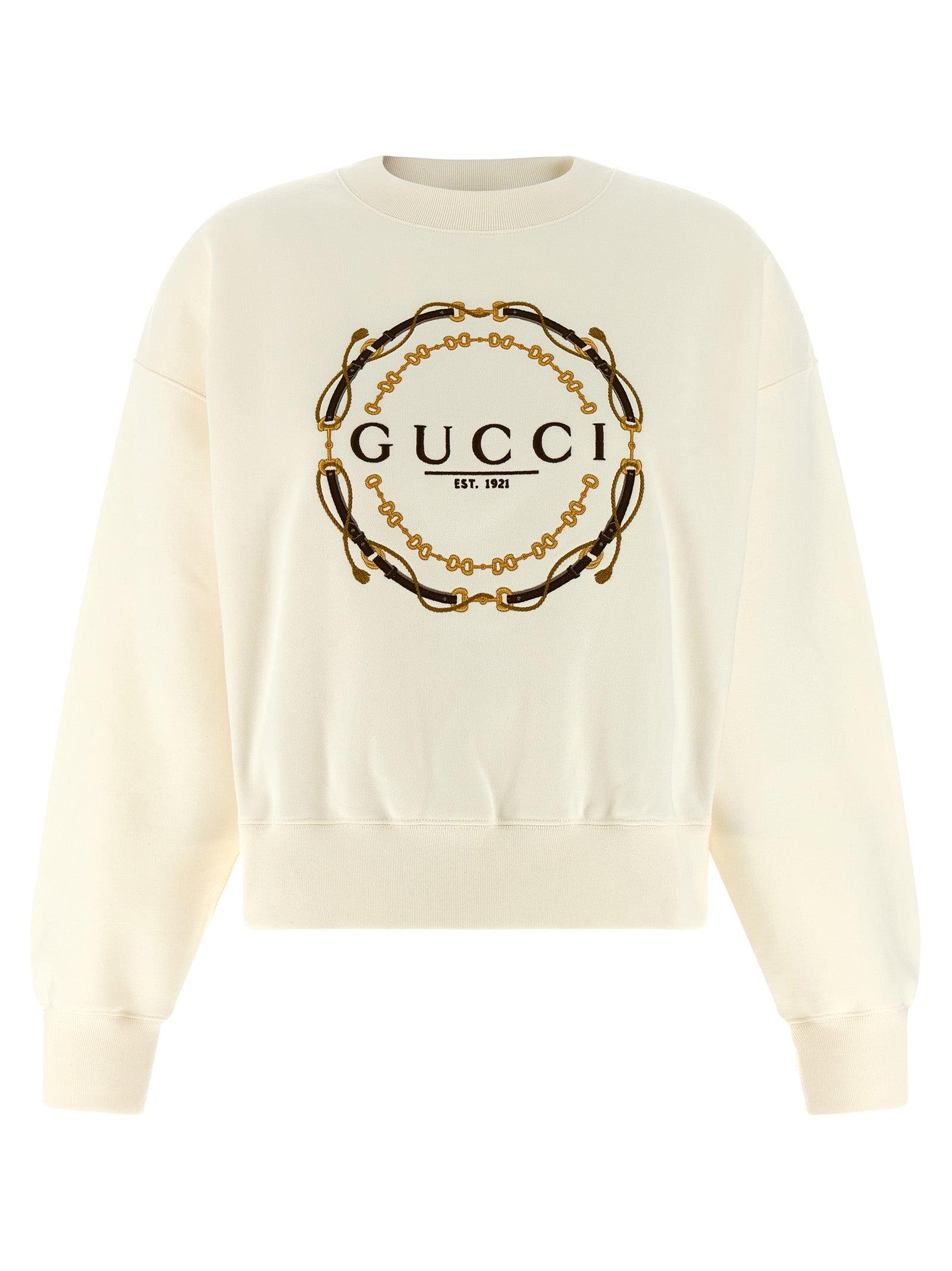 Gucci White Cotton Sweatshirt Gucci