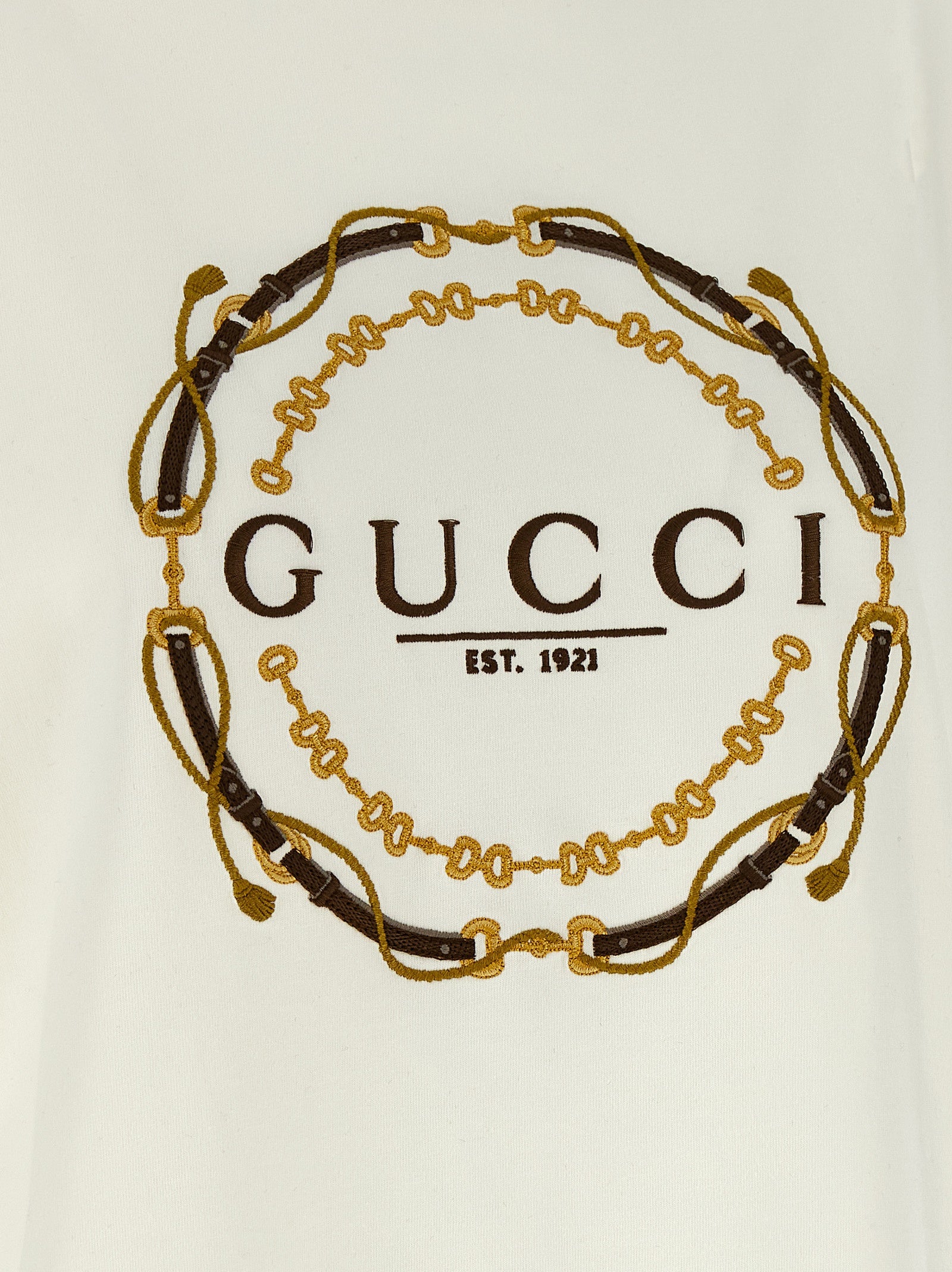 Gucci White Fabric T-Shirt Gucci