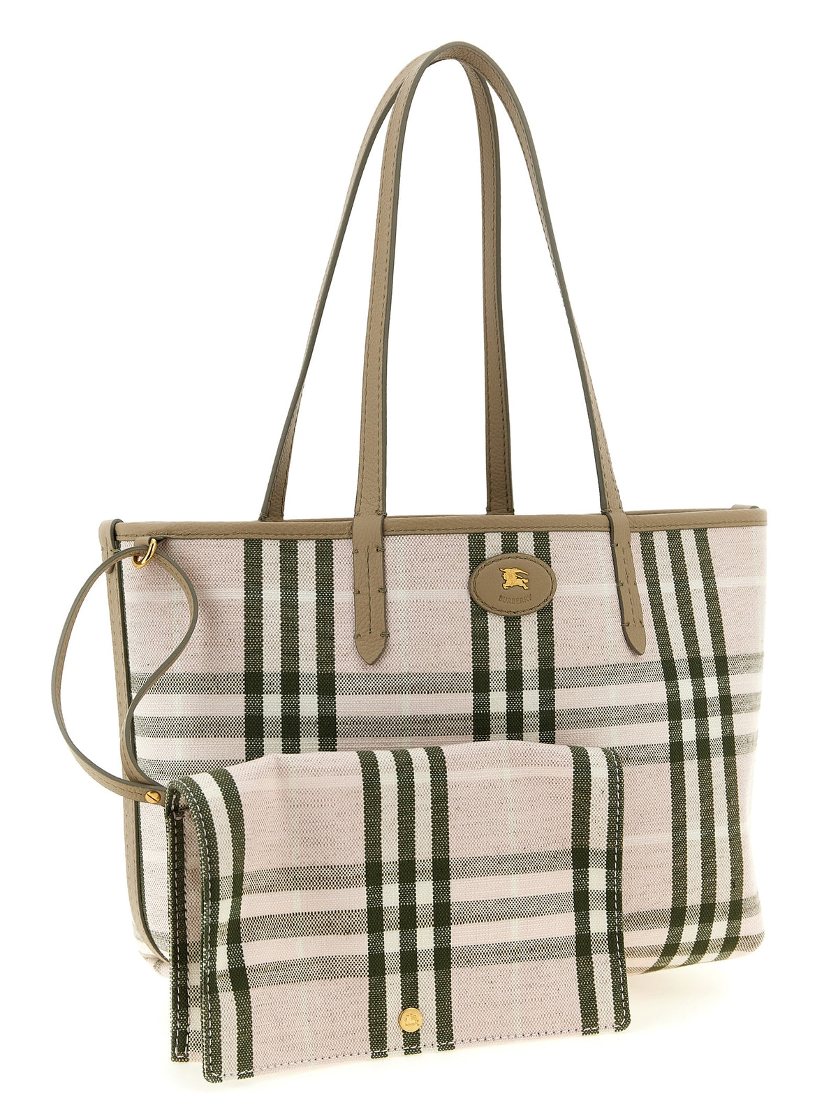 Burberry Beige Calfskin Tote Bag Burberry