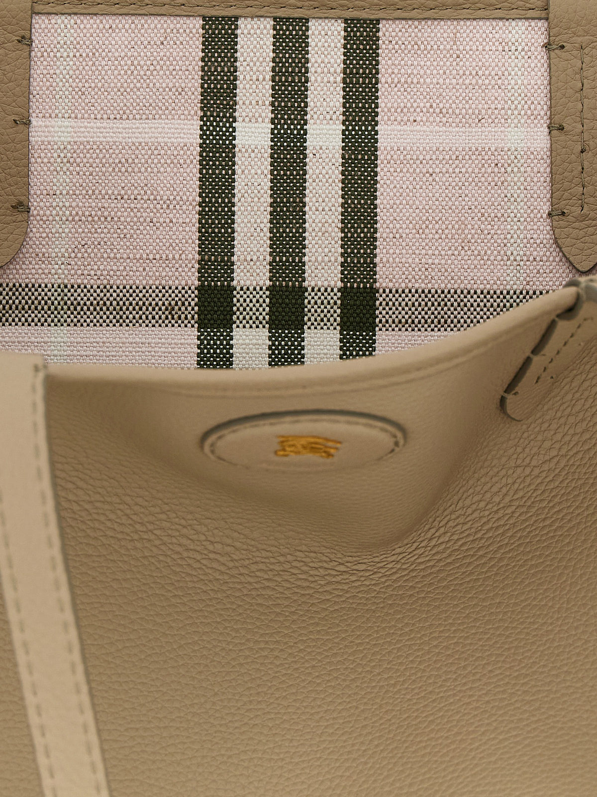 Burberry Beige Calfskin Tote Bag Burberry