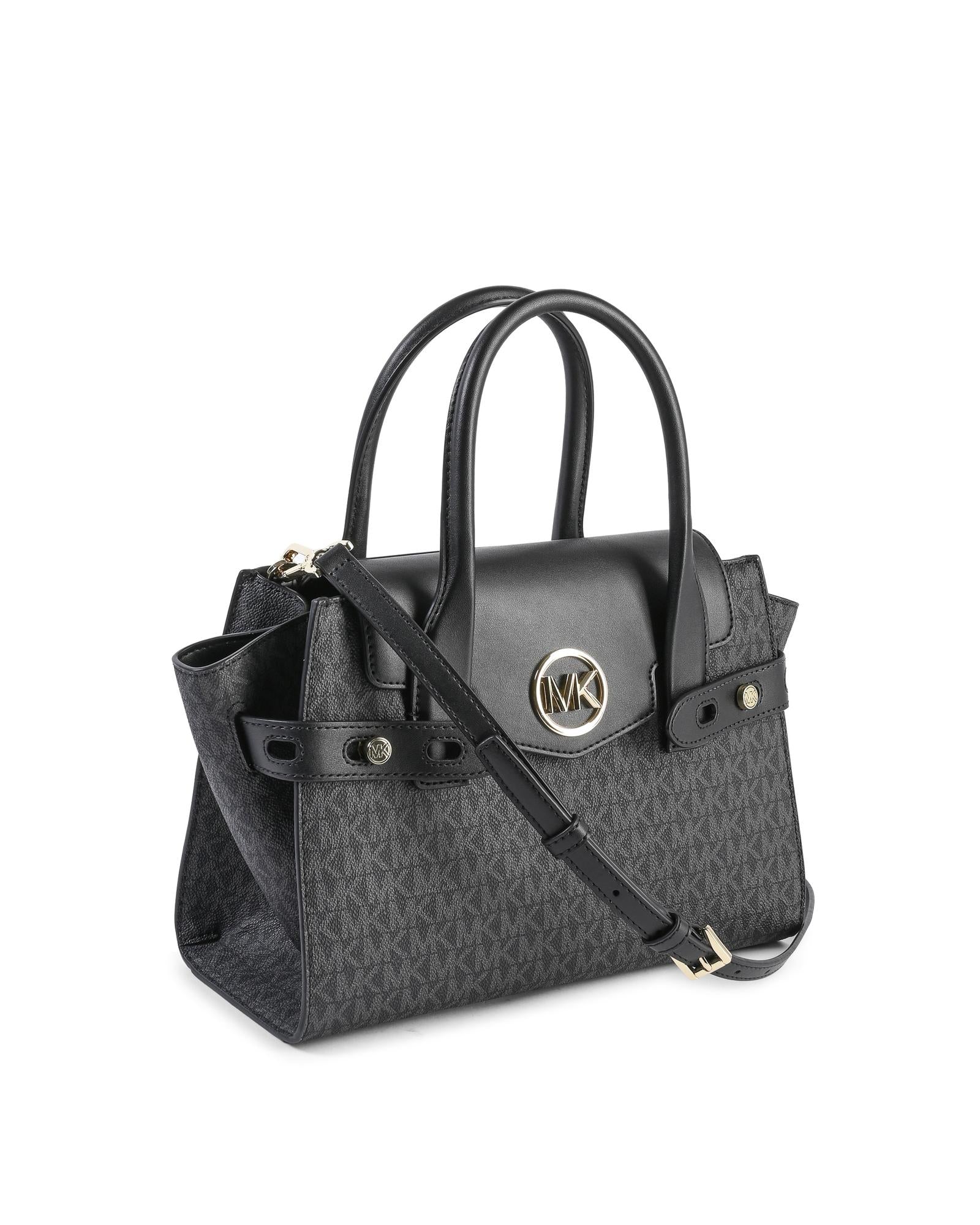 Michael Kors Black Pvc Satchel Bag Michael Kors