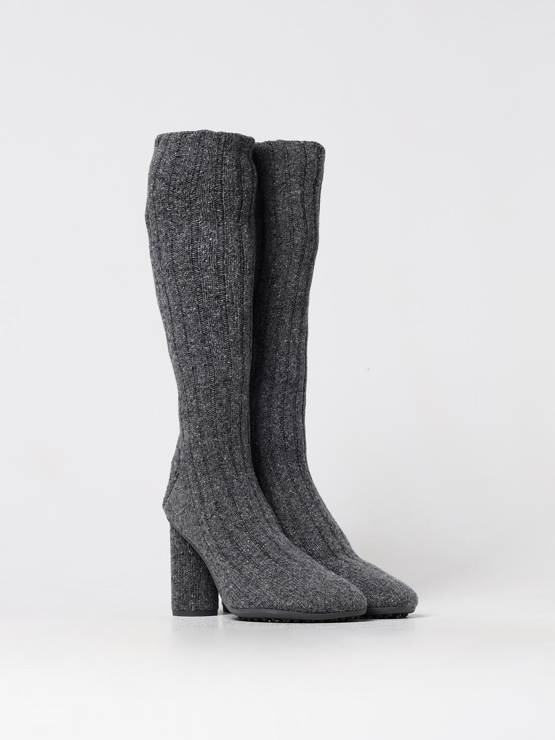 Bottega Veneta Gray Wool Over The Knee Bottega Veneta