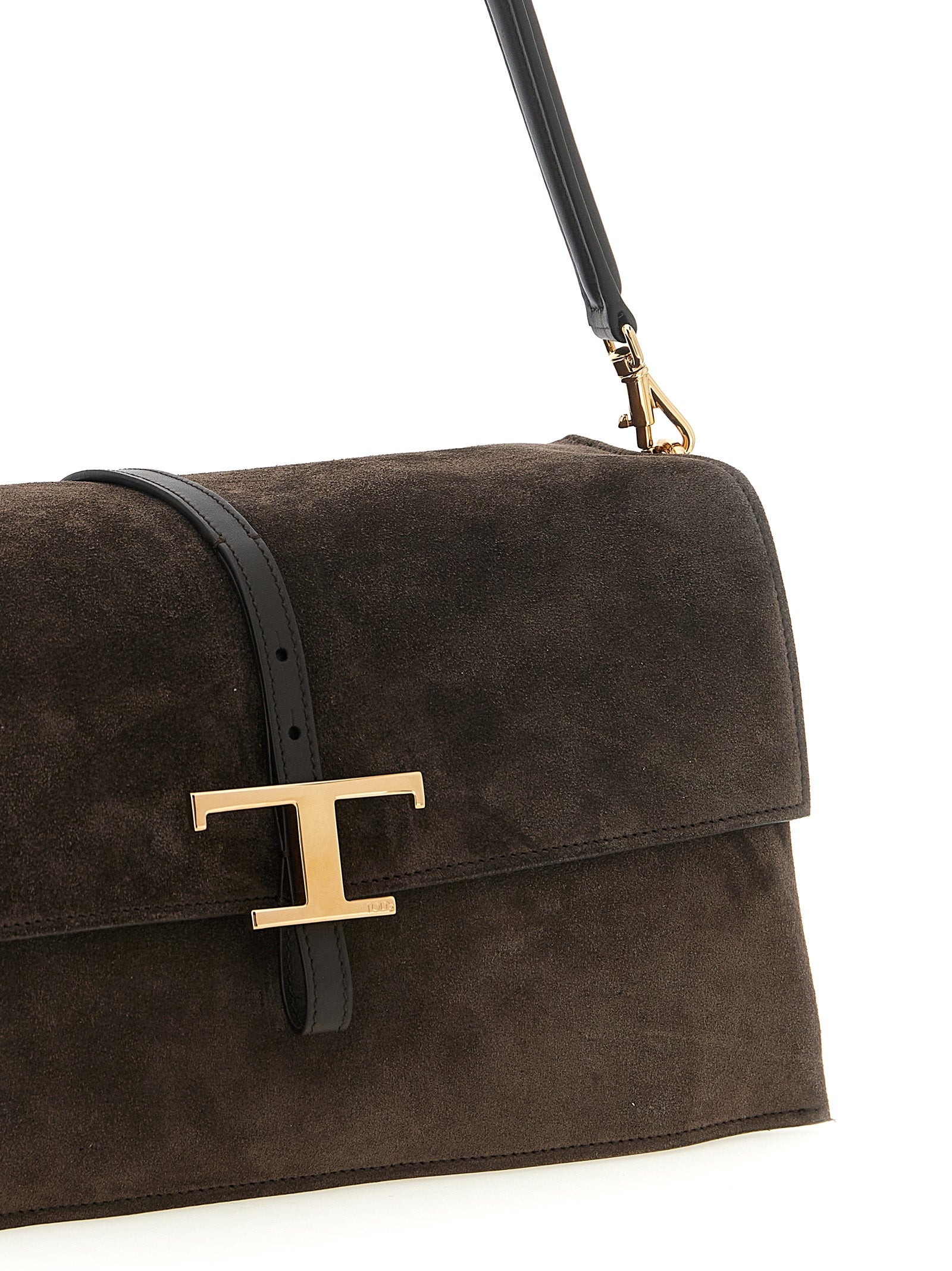 Tod's Brown Calfskin Shoulder Bag Tod's