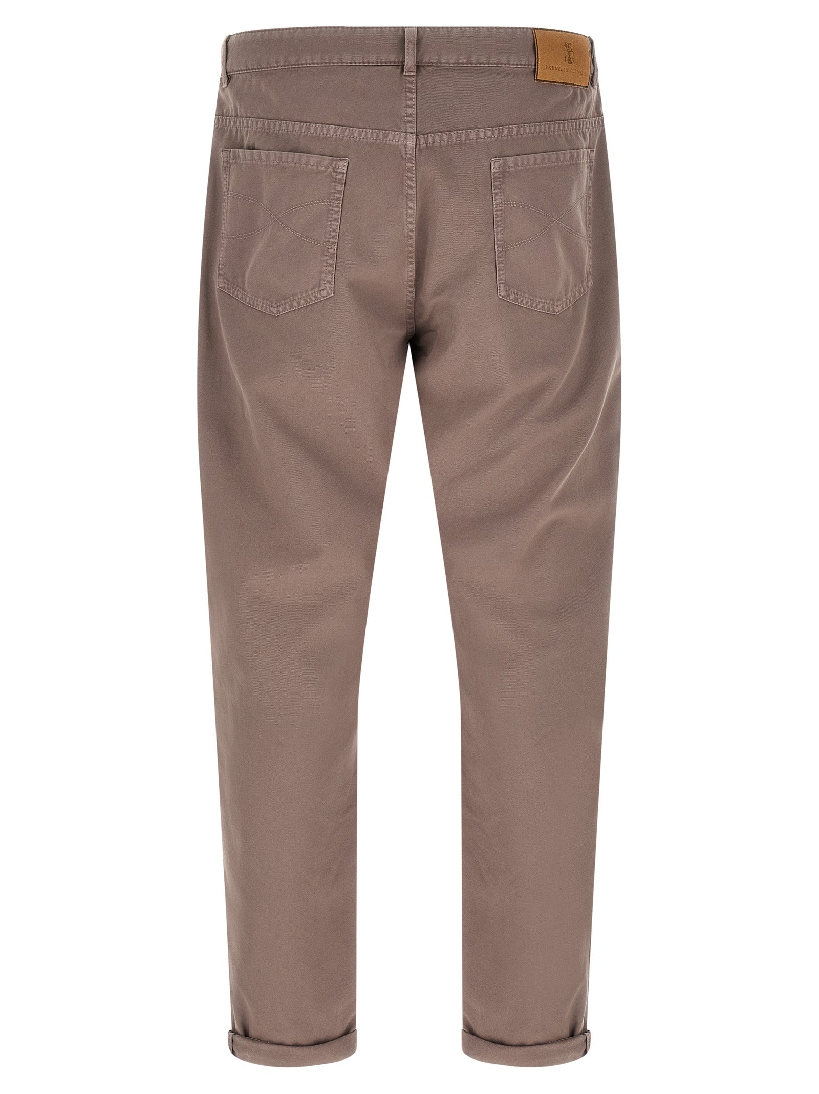Brunello Cucinelli Brown Cotton Casual Pants Brunello Cucinelli