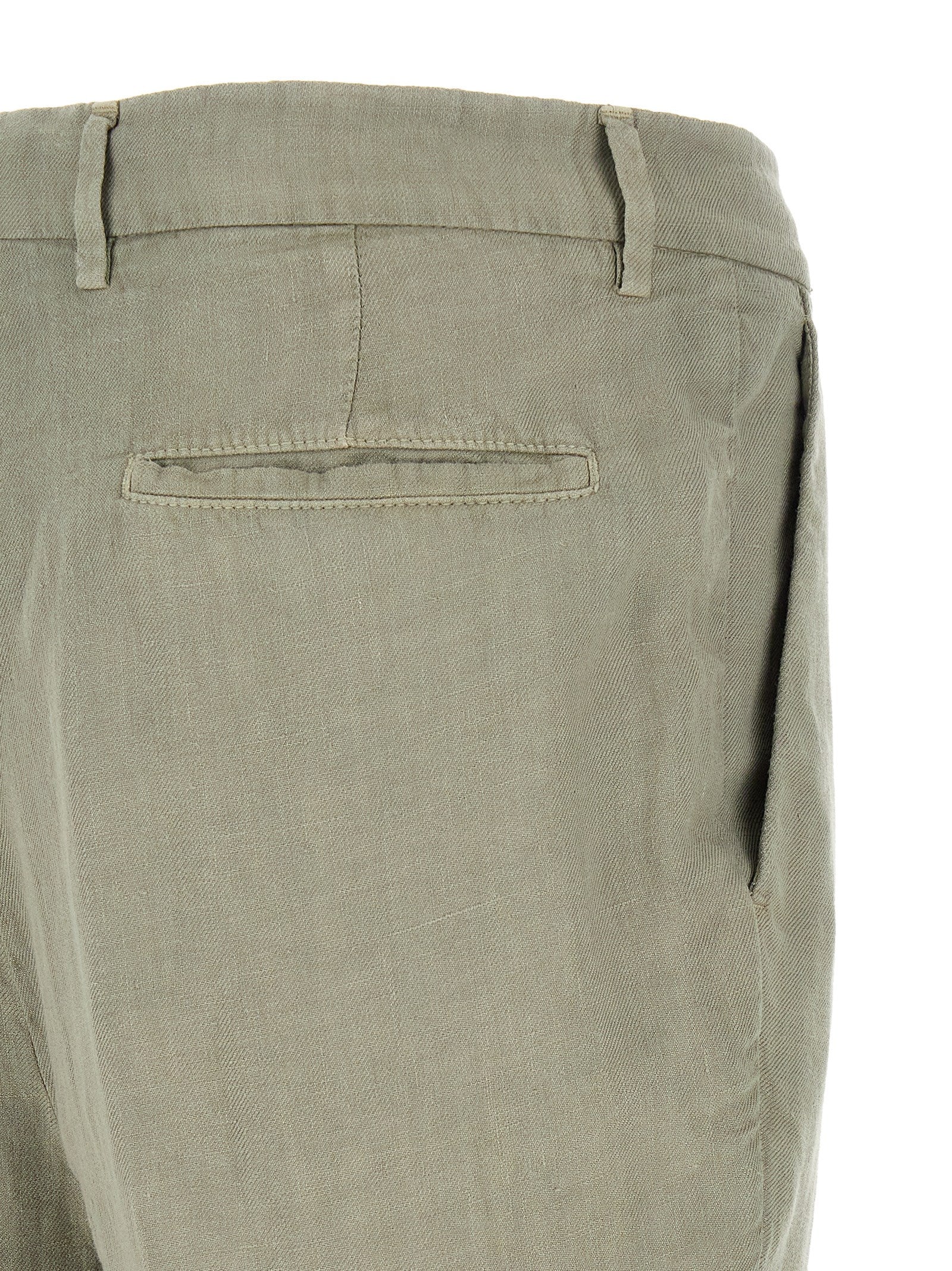 Brunello Cucinelli Bicolor Linen Casual Pants Brunello Cucinelli