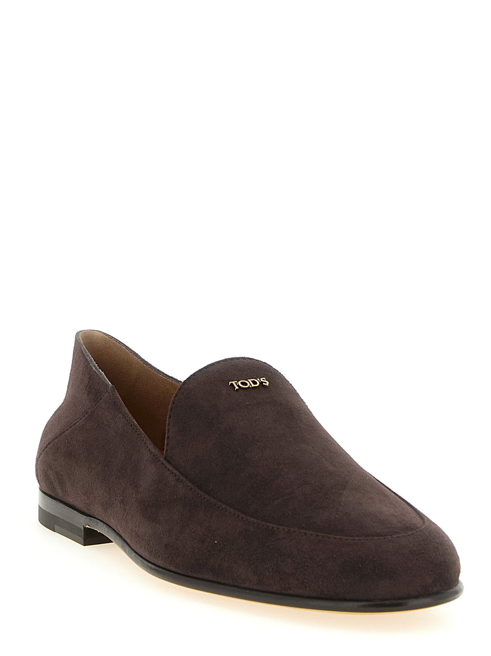 Tod's Brown Goatskin Slip-On Loafers Tod's