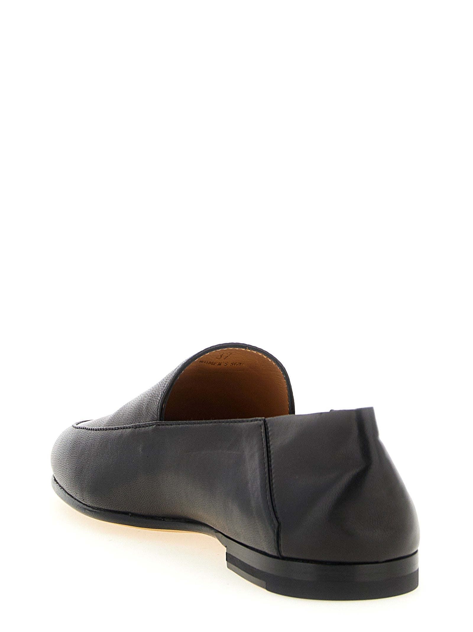 Tod's Black Lamb Leather Slip-On Loafers Tod's