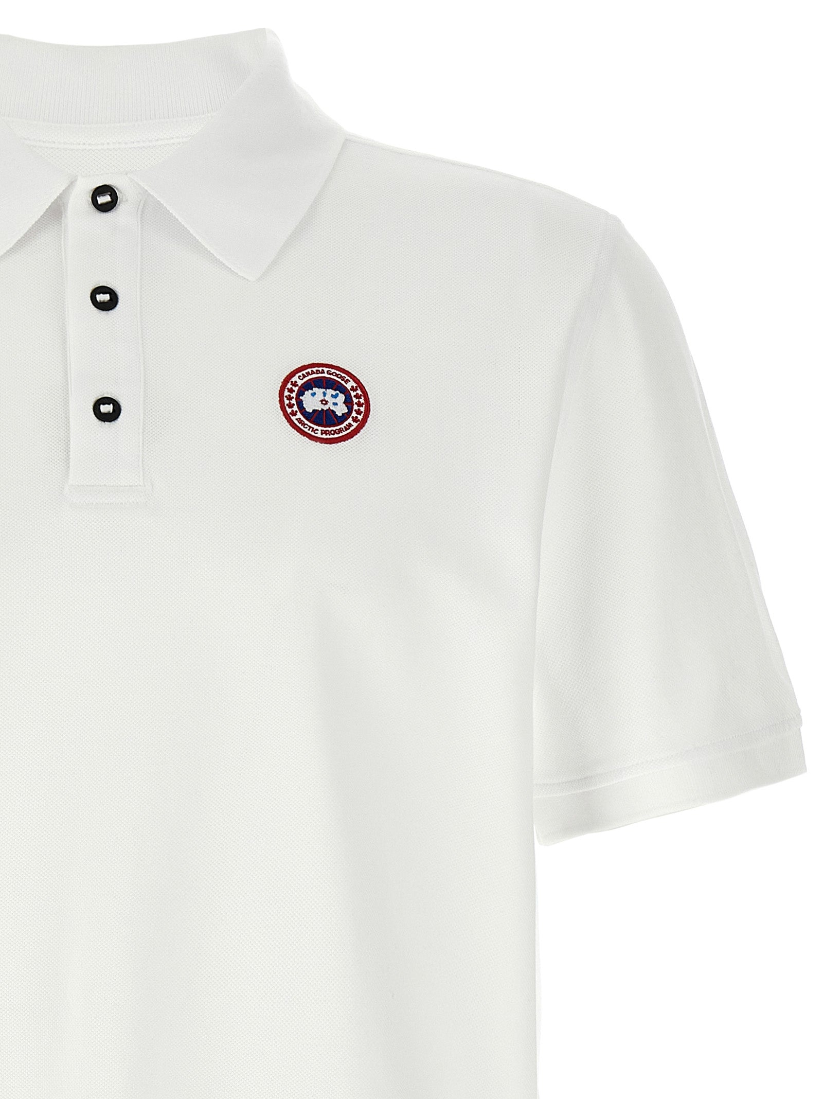 Canada Goose White Cotton Polo Shirt Canada Goose
