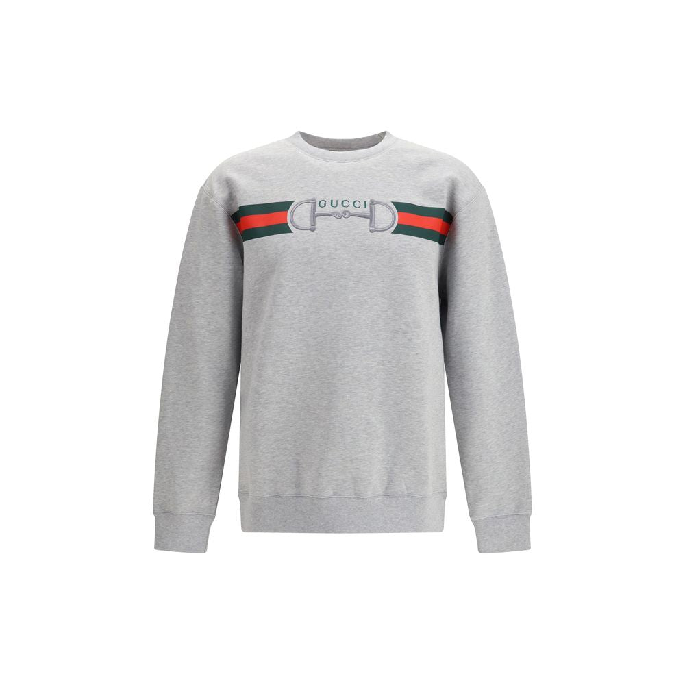 Gucci Gray Cotton Sweatshirt Gucci
