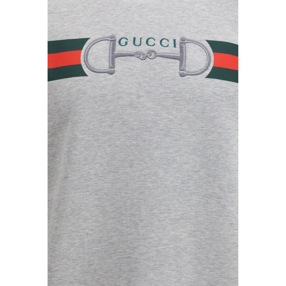 Gucci Gray Cotton Sweatshirt Gucci
