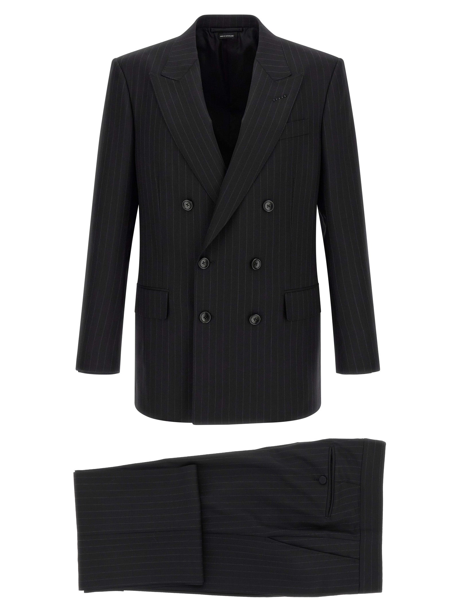 Tom Ford Black Wool Two-Piece Suit Tom Ford