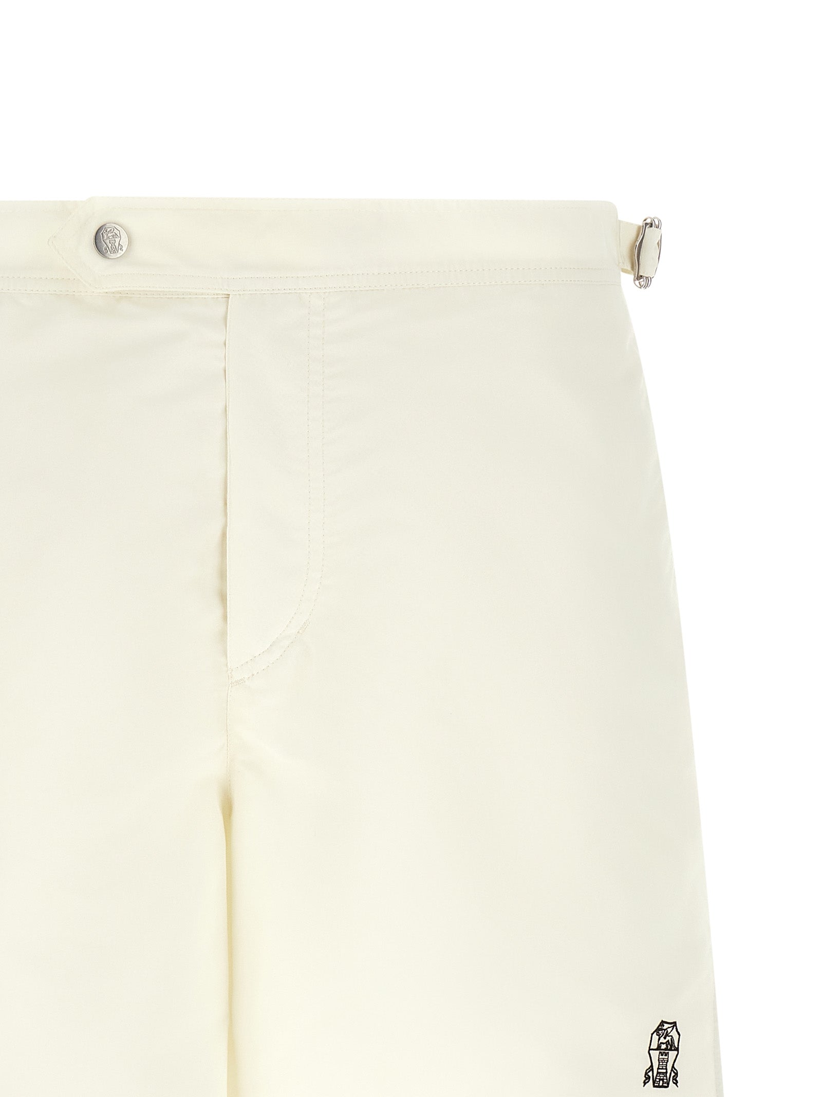 Brunello Cucinelli Beige Polyester Swim Shorts Brunello Cucinelli