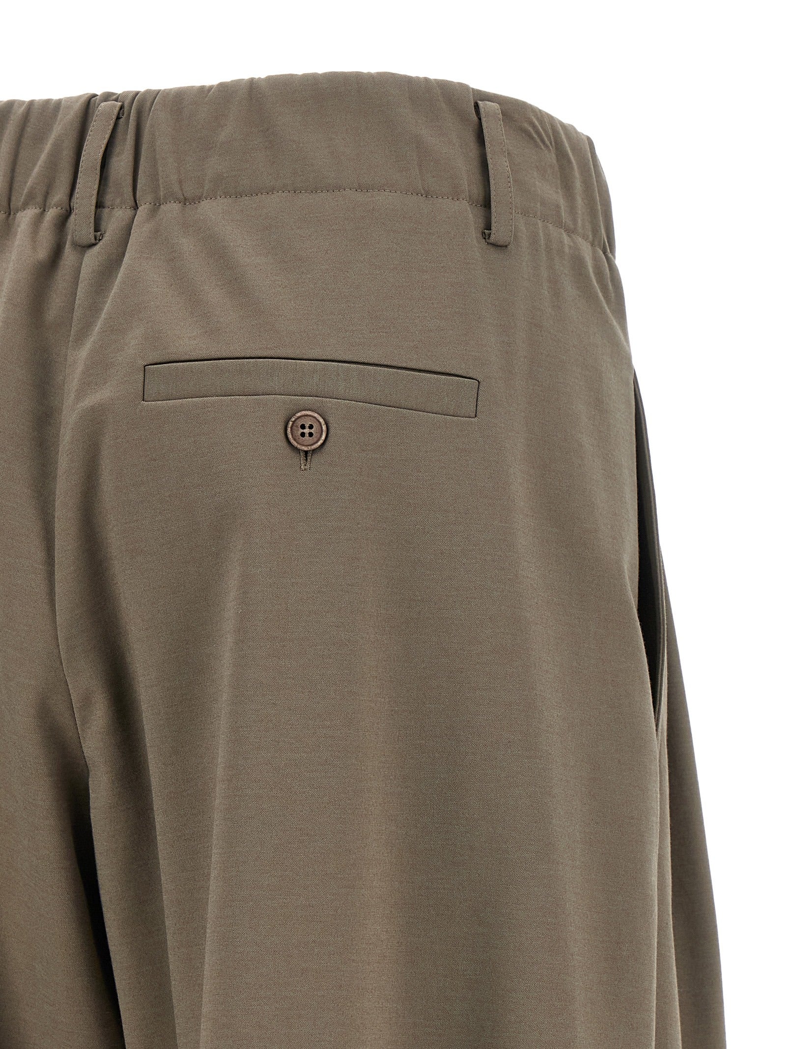 Brunello Cucinelli Gray Cotton Athletic Pants Brunello Cucinelli