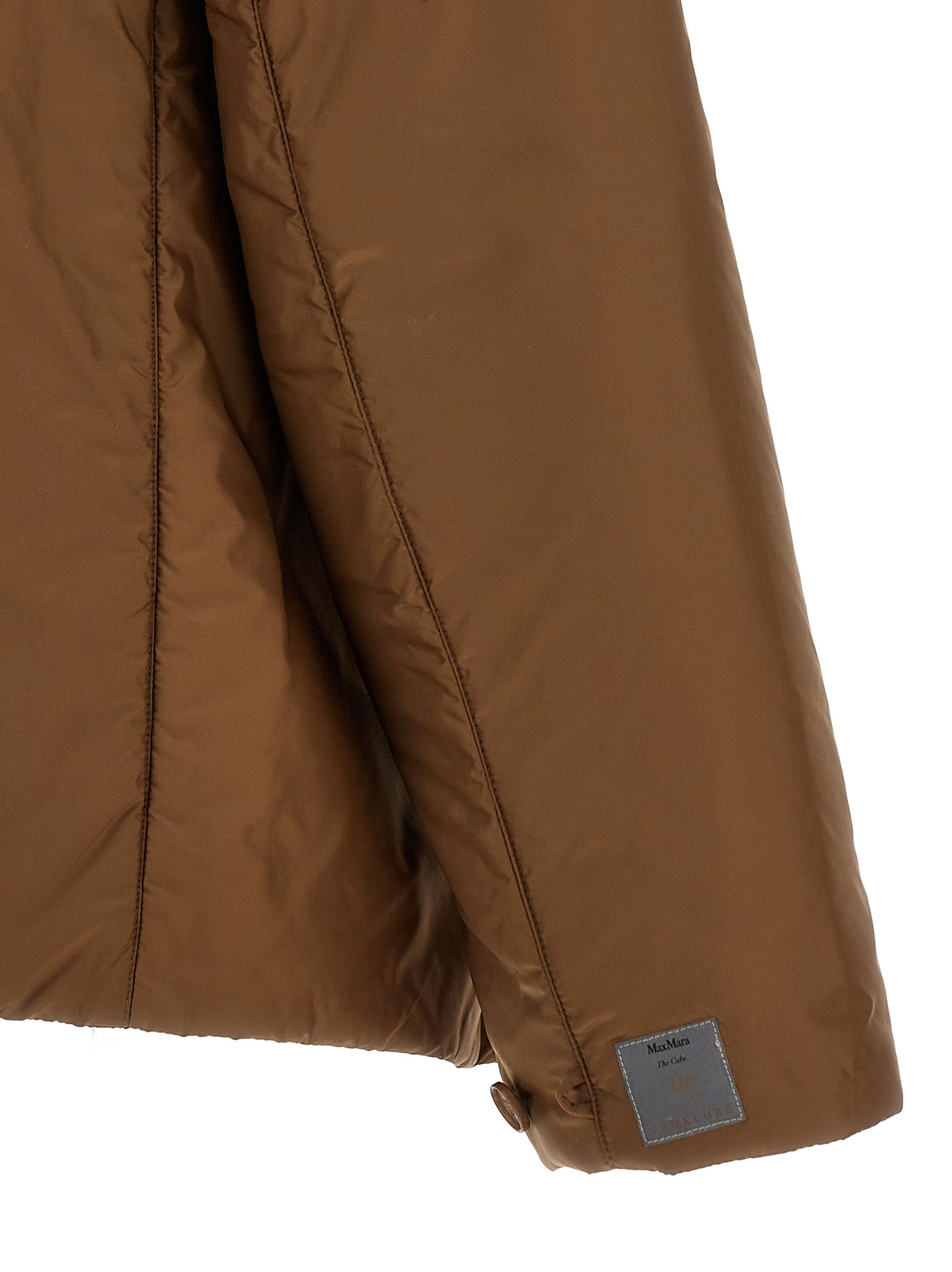 Max Mara Brown Polyester Shell Jacket Max Mara