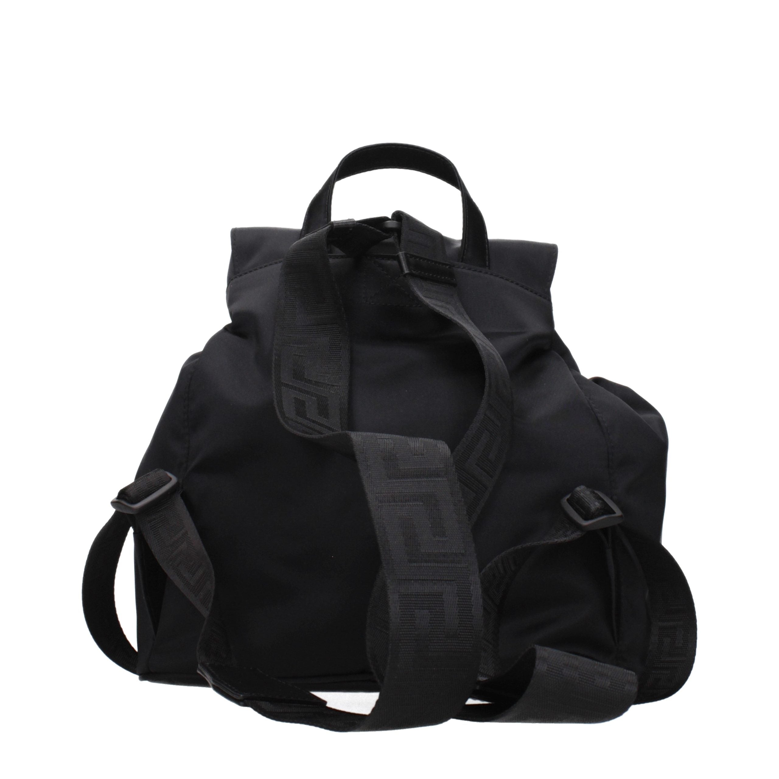 Versace Black Fabric Backpack Versace